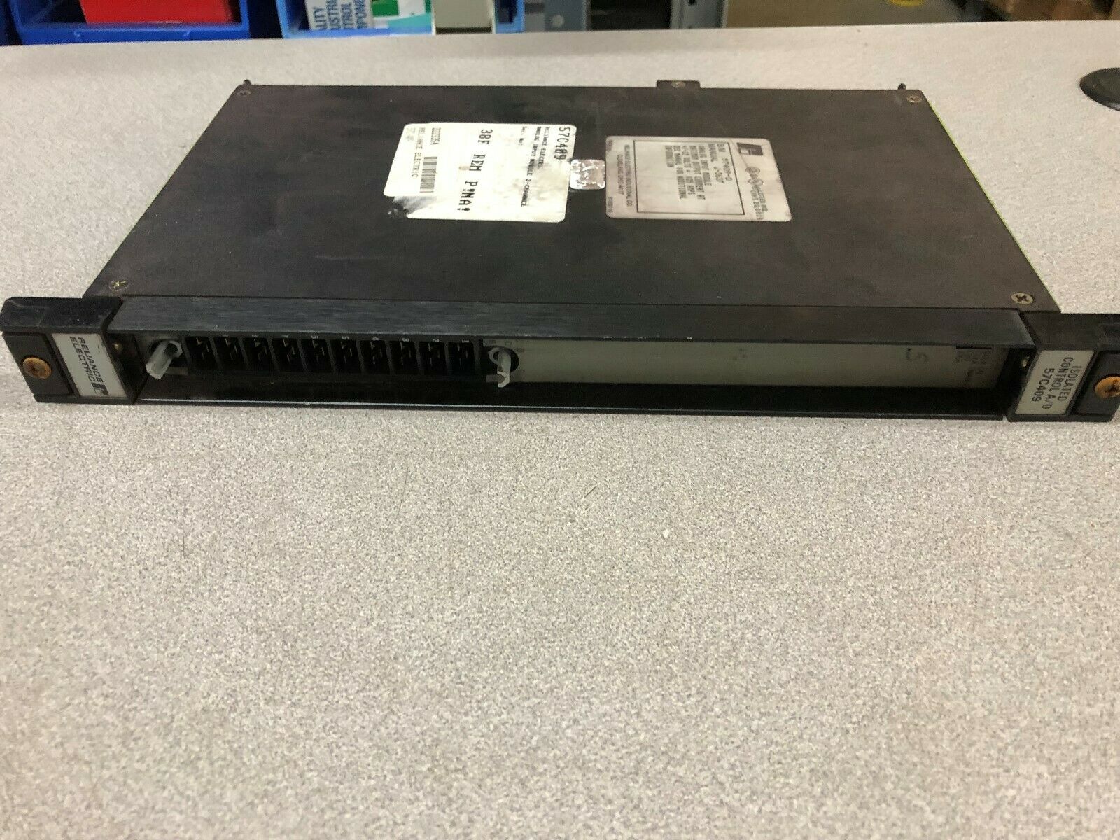 USED RELIANCE ELECTRIC 2 CHANNEL ANALOG INPUT MODULE 57409-D