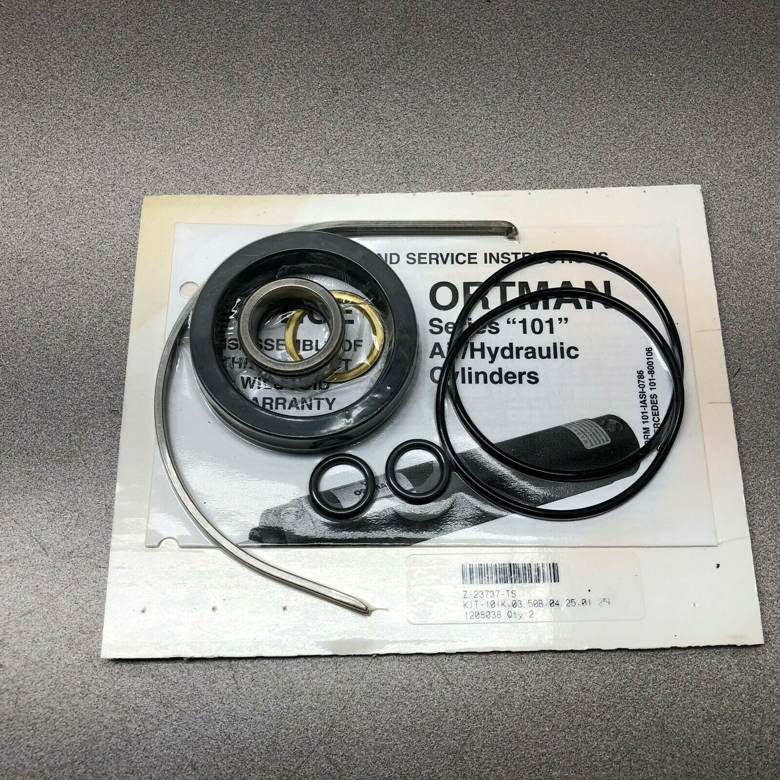 NEW IN ORIGINAL PACKAGE ORTMAN SERIES 101 CYLINDER REBUILD KIT Z-23737-TS