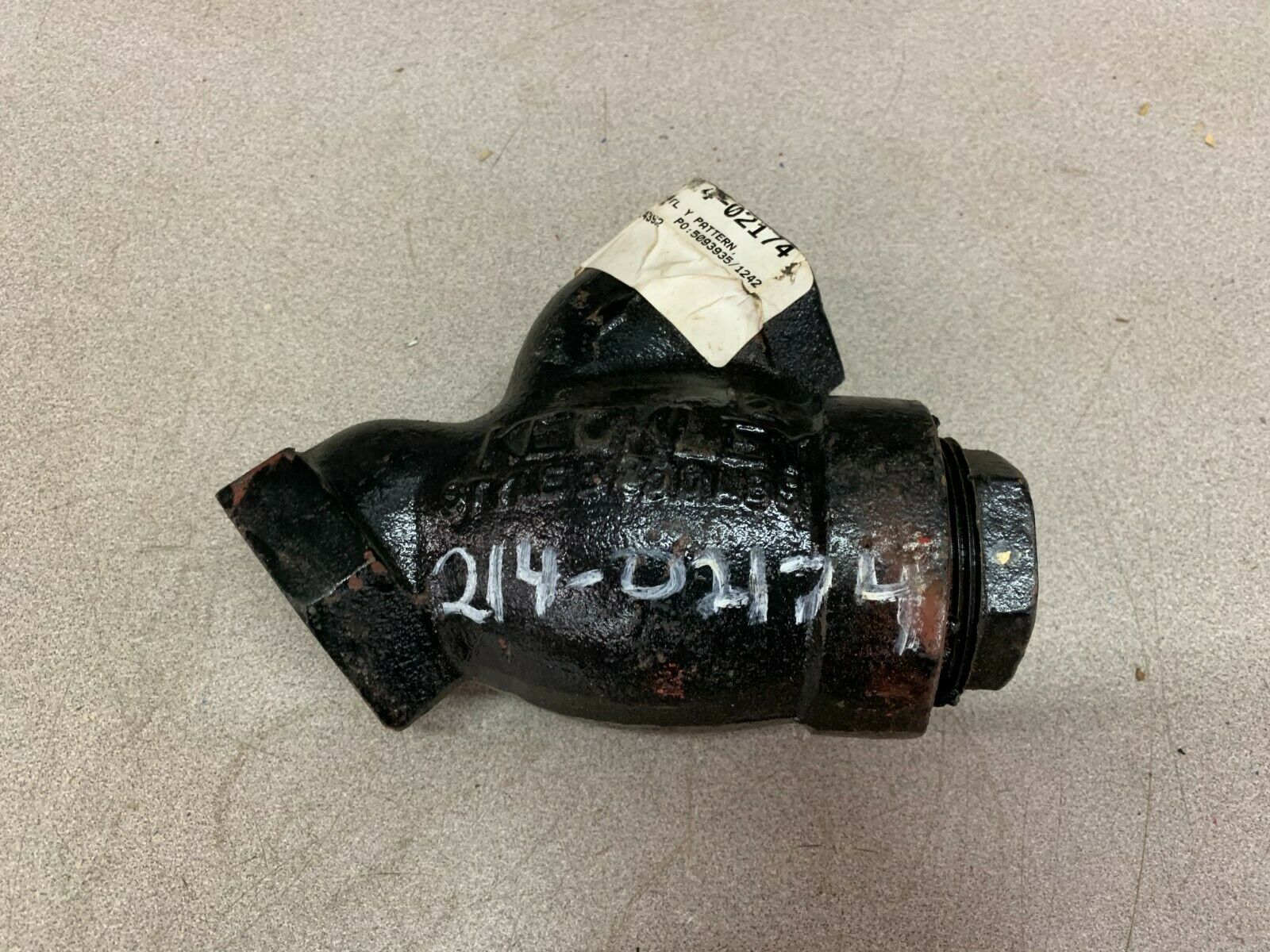 NEW NO BOX KECKLEY STYLE 250B Y-STRAINER 1-1/2"