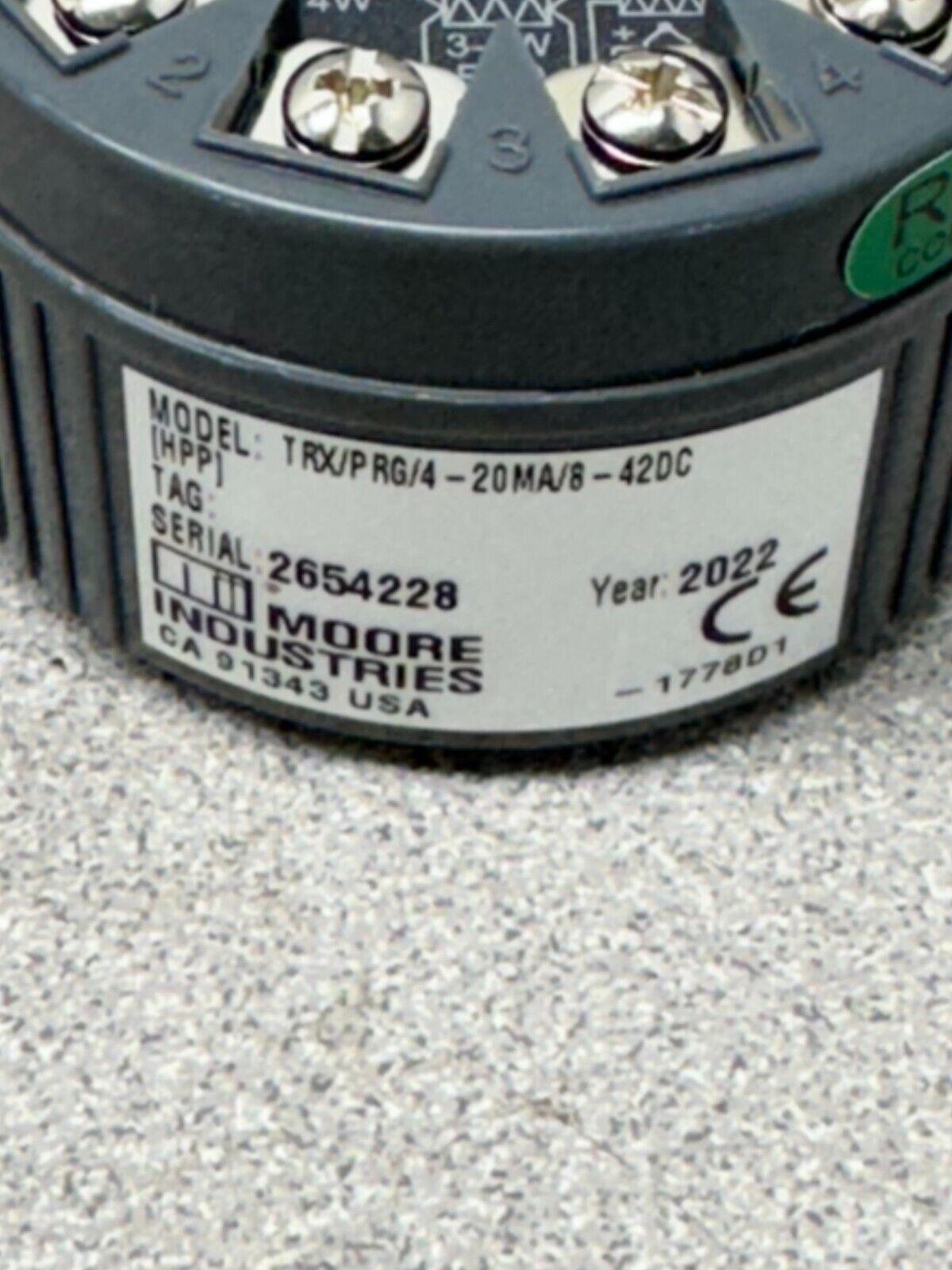 NEW NO BOX MOORE INDUSTRIES TRX/PRG/4-20MA/8-42DC
