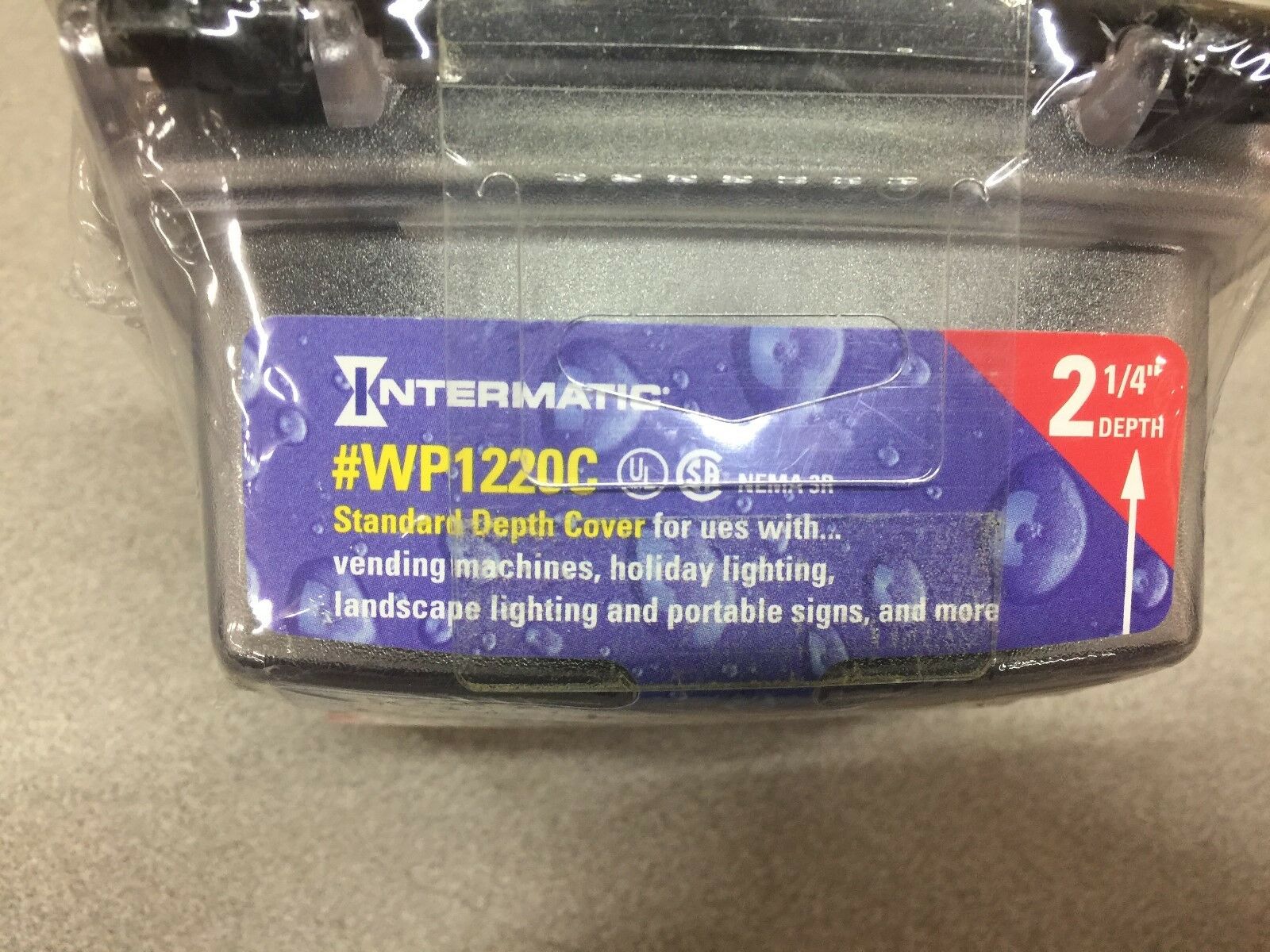 NEW IN PACKAGE INTERMATIC FLEXI GUARD RECEPTICAL COVER WP1220C