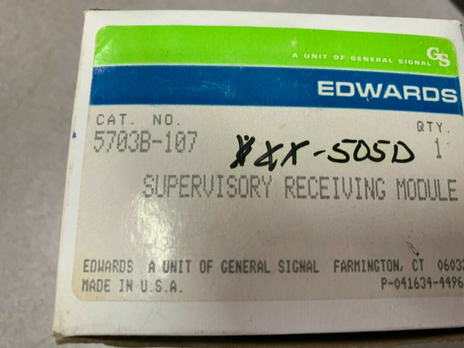 BOX OF 2 NEW IN BOX EDWARDS RECEIVING MODULE 5703B-107