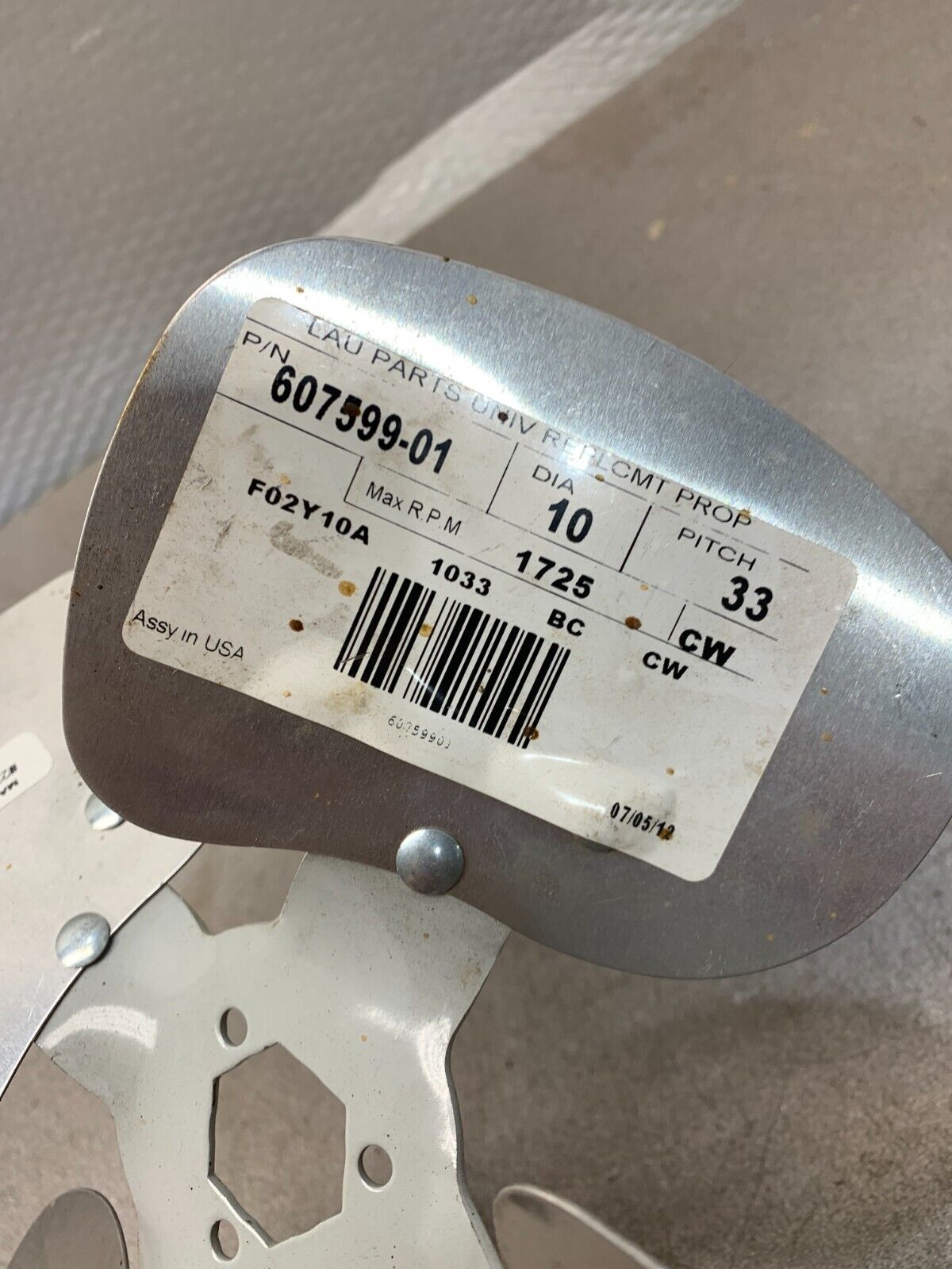 NEW Lau-Conaire Universal Replacement Fan 10" DIA. 607599-01