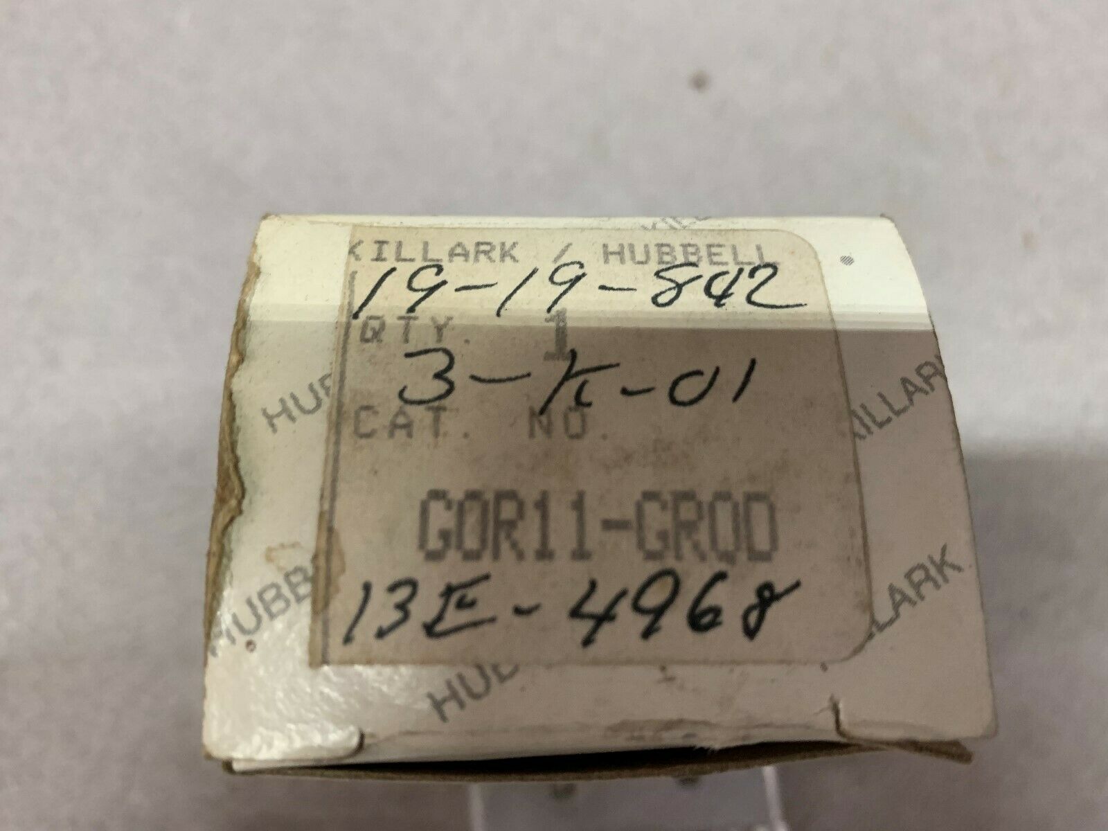 NEW IN BOX HUBBELL PART G0R11-GR00