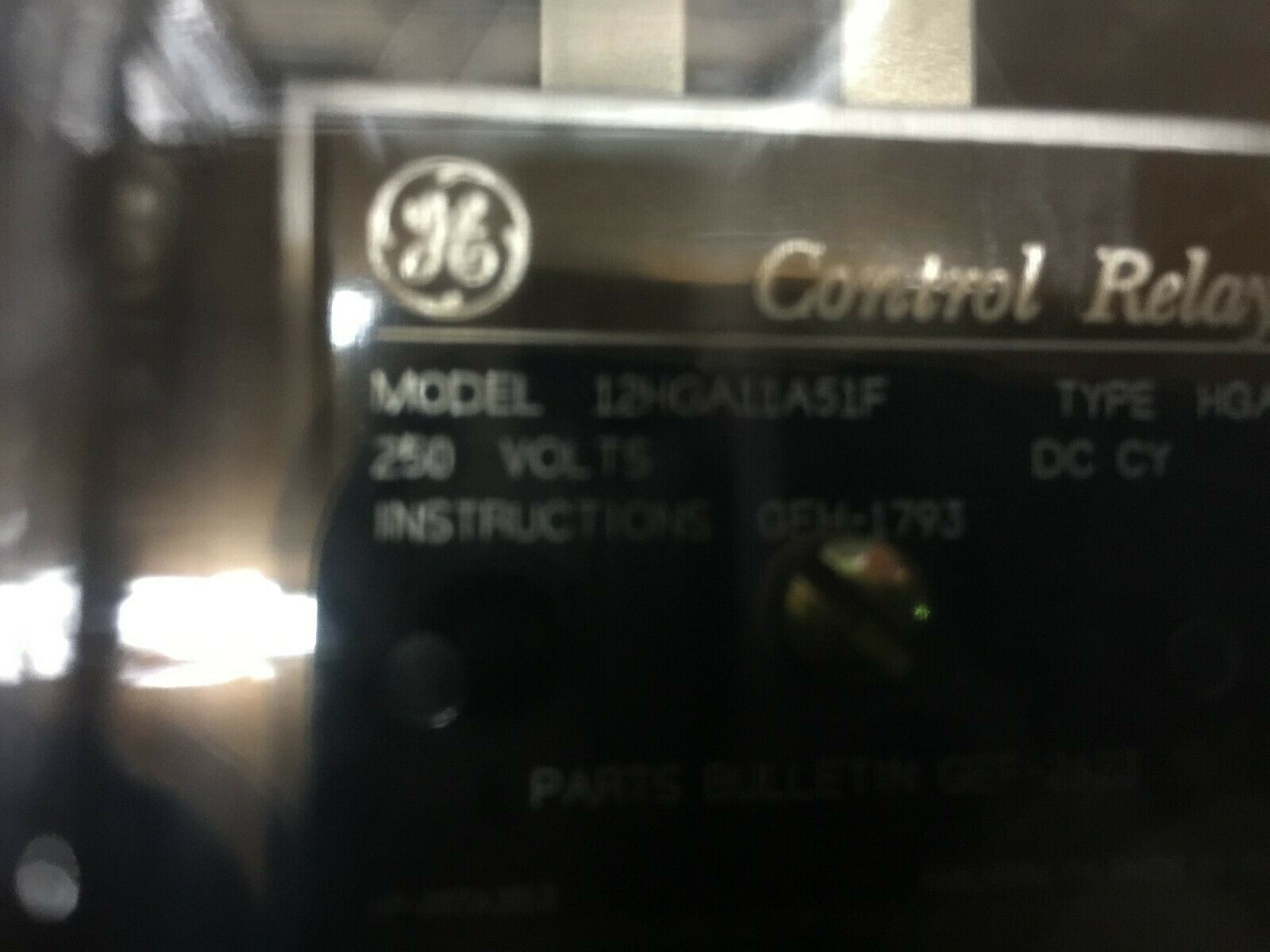 NEW NO BOX LINE POWER CONTROL RELAY PANEL 12HGA11A51F / 17-0010-01CPB