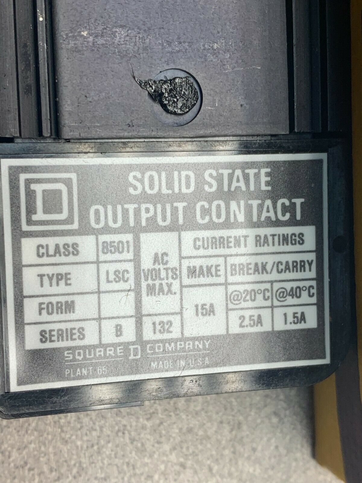 NEW IN BOX SQUARE D CONTACT 8501 LSC