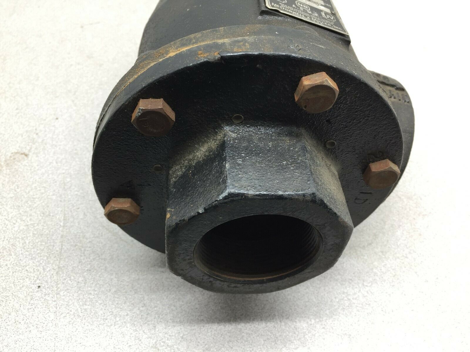 NEW NO BOX MCDONNELL 30# OPENING PRESSURE SAFETY RELIEF VALVE 240-2IN