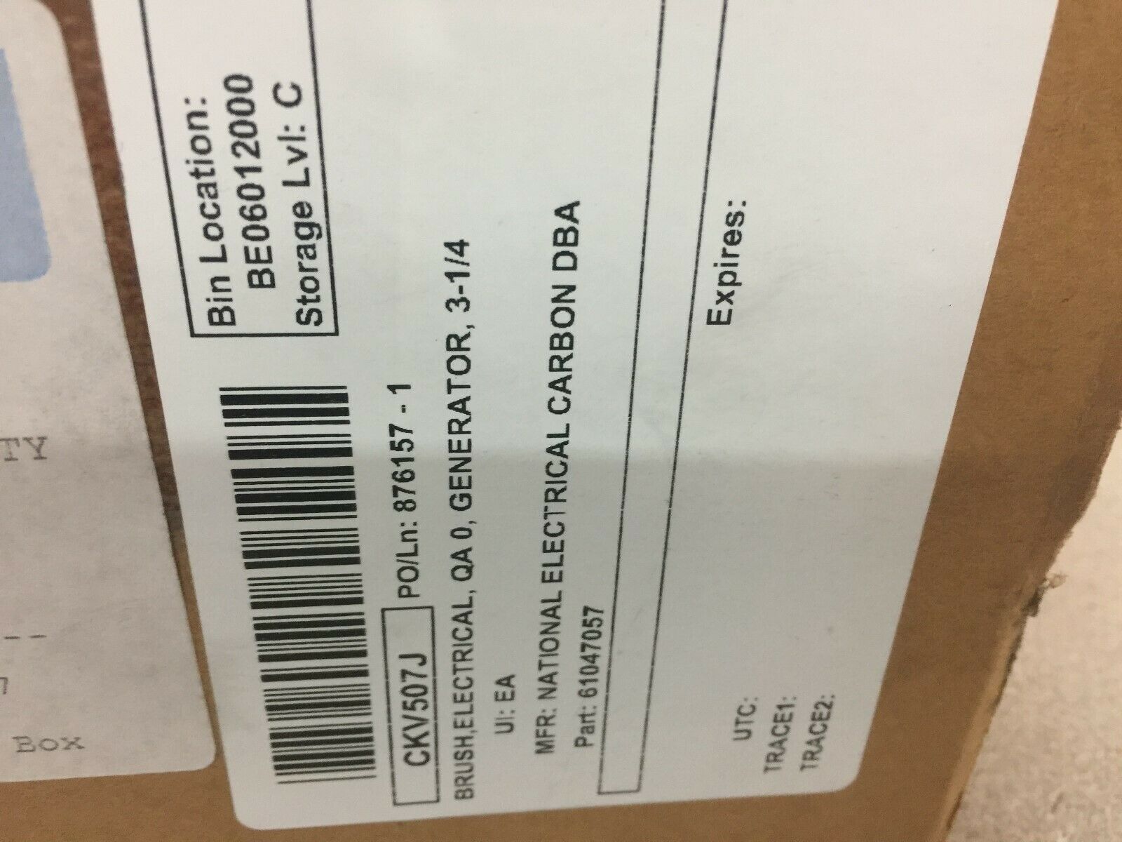 NEW IN BOX OF 33 MORGAN 3 1/4"GENERATOR BRUSH 61047057