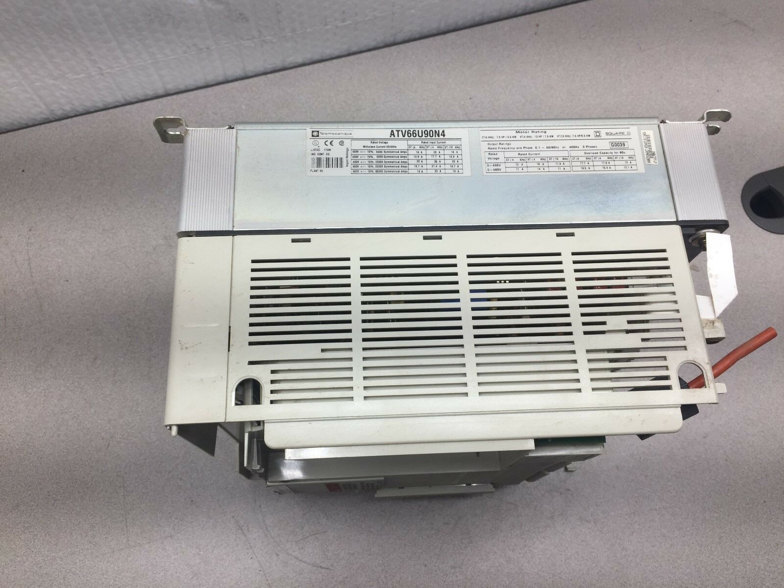 USED TELEMECANIQUE 7.5HP 3PH AC DRIVE ATV66U90N4