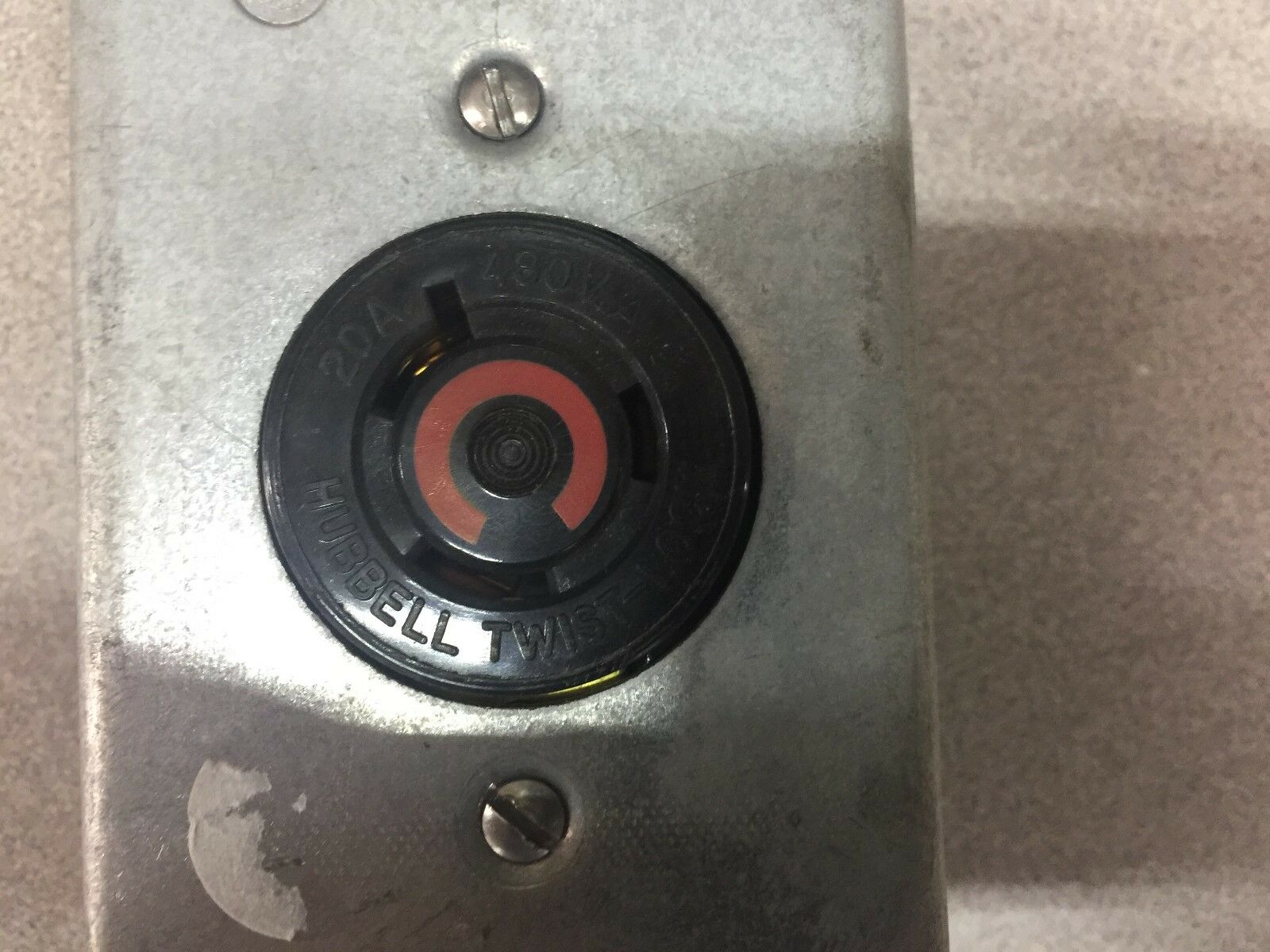 NEW NO BOX APPLETON 3/4 UNILET WITH 20AMP HUBBLE TWIST LOCK RECPT. TYPE FSC