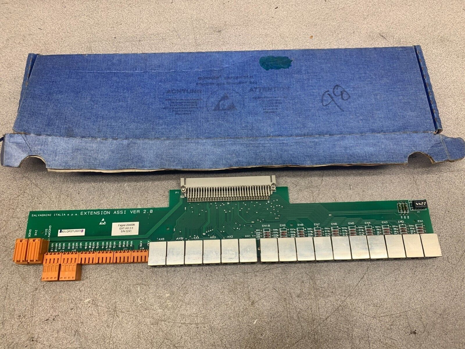 NEW IN BOX SALVAGNINI 204006 EXTENSION BOARD EXT-AX 2.0