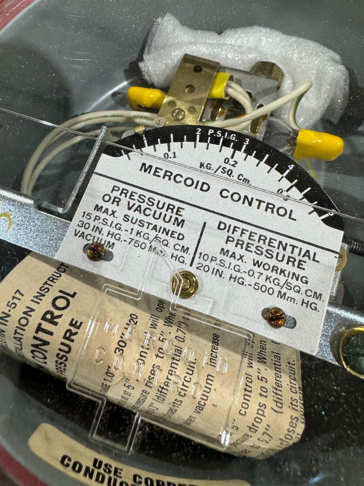 NEW IN BOX MERCOID PRESSURE SWITCH PG-153 RG P2