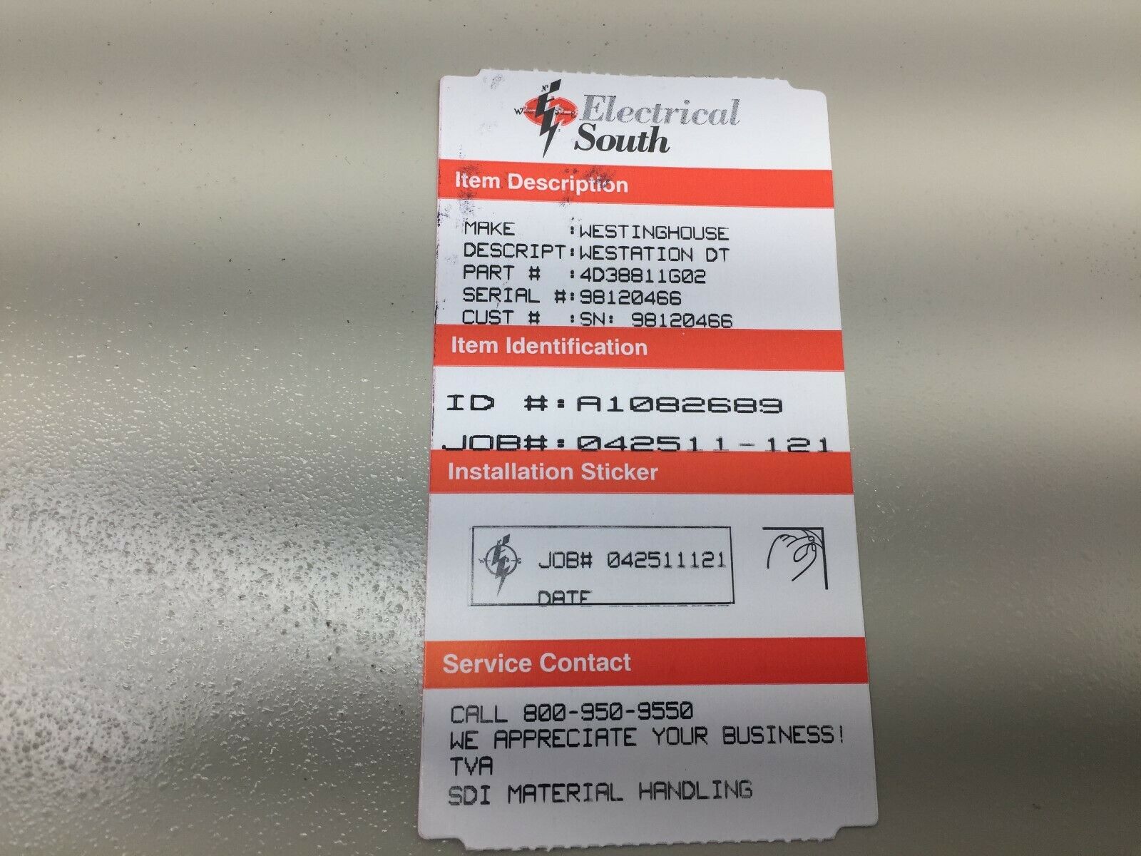 USED REMANUFACTURED WESTINGHOUSE WESTATION DT CONTROLER 4D33811G02