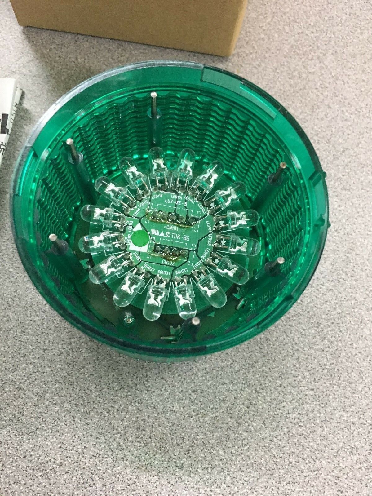NEW IN BOX PATLITE 24VDC GREEN LED STROBE UNIT LU7-XE-G
