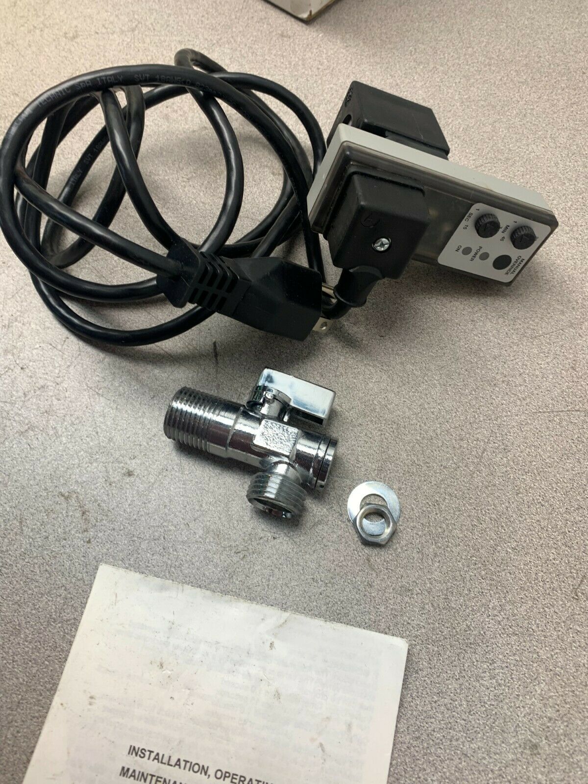 NEW IN BOX WOODWARD COMPRESSOR ELECTRIC SOLENOID DRAIN ET20M-1/2