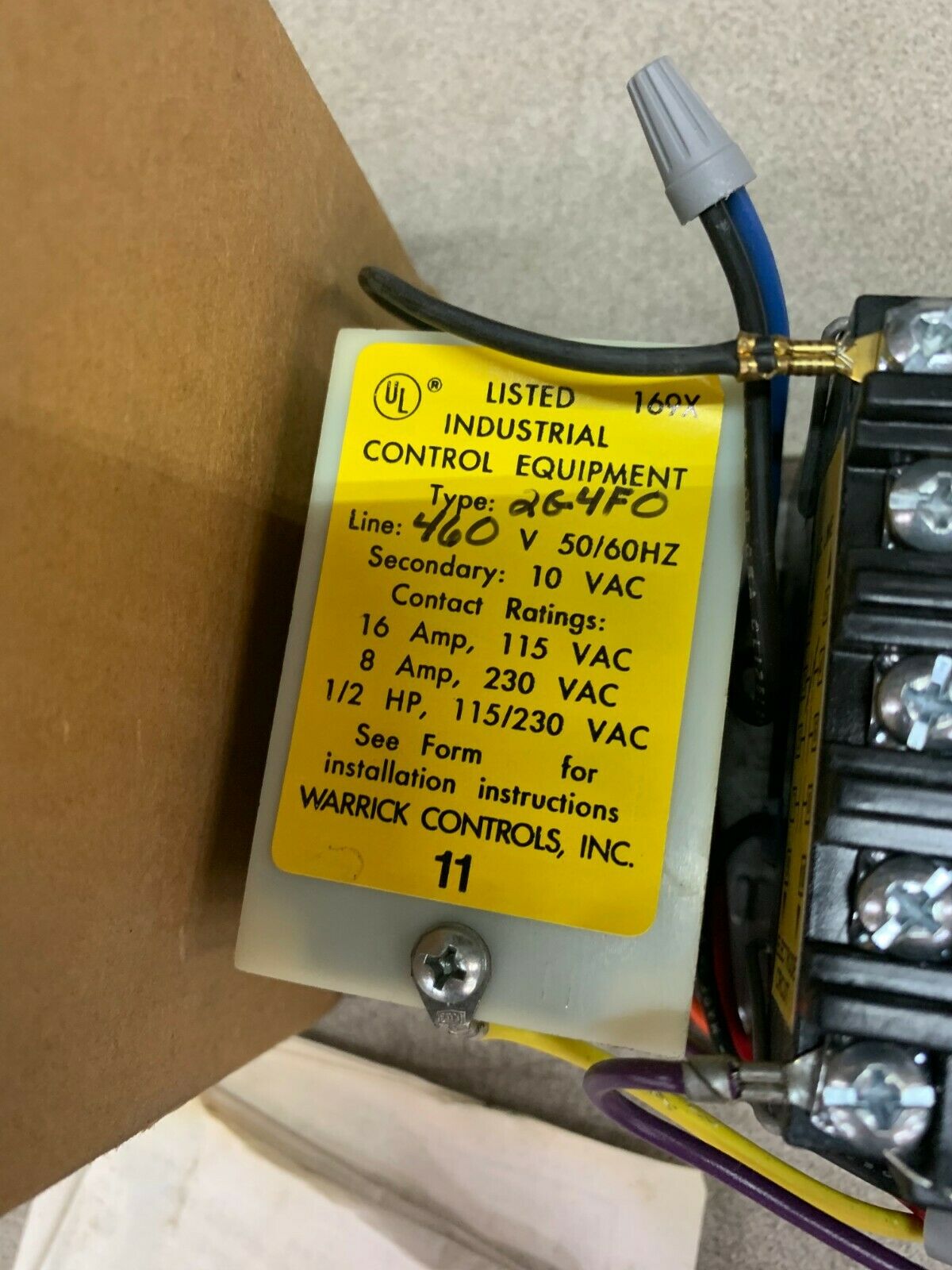 NEW IN BOX WARRICK CONTROLS INDUSTRIAL CONTROL 2G4F0-2Z1E