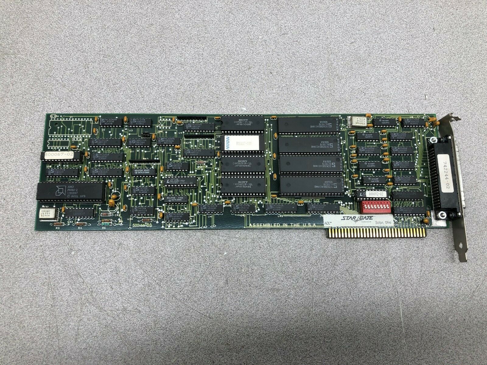 USED STAR GATE COMMUNICATION PCB BOARD 500144-03 / 742244-02