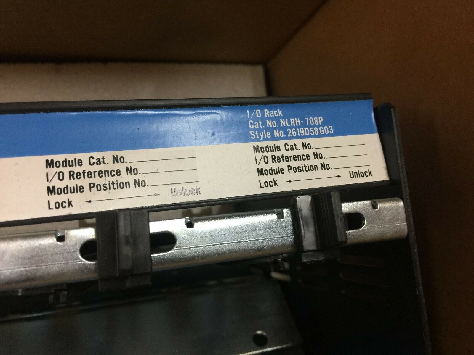 NEW IN BOX WESTINGHOUSE NUMA LOGIC 8 STOT I/O RACK NLRH-708P