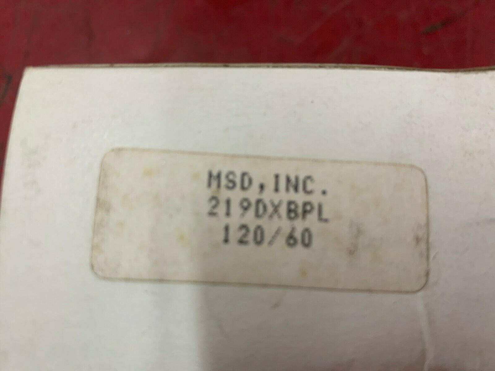 NEW IN BOX MSD INC. 120VAC RELAY 219DXBPL