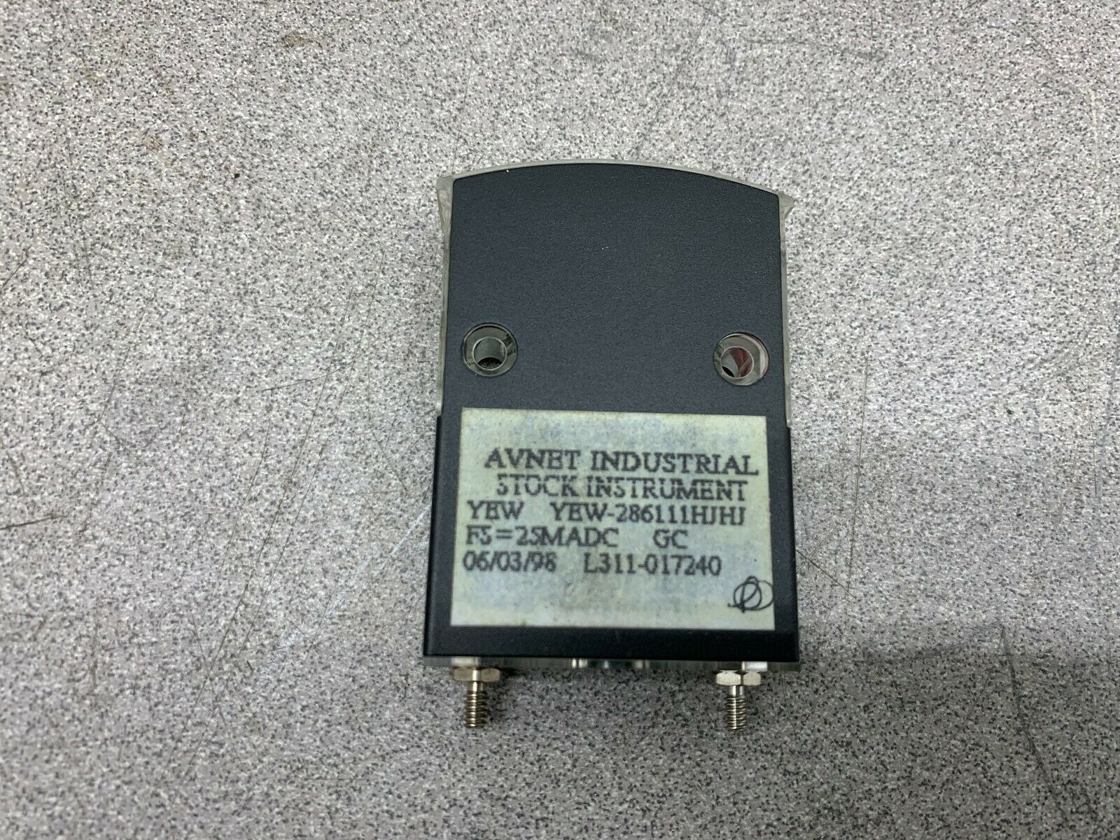 NEW NO BOX AVNET INDUSTRIAL METER L311-017240