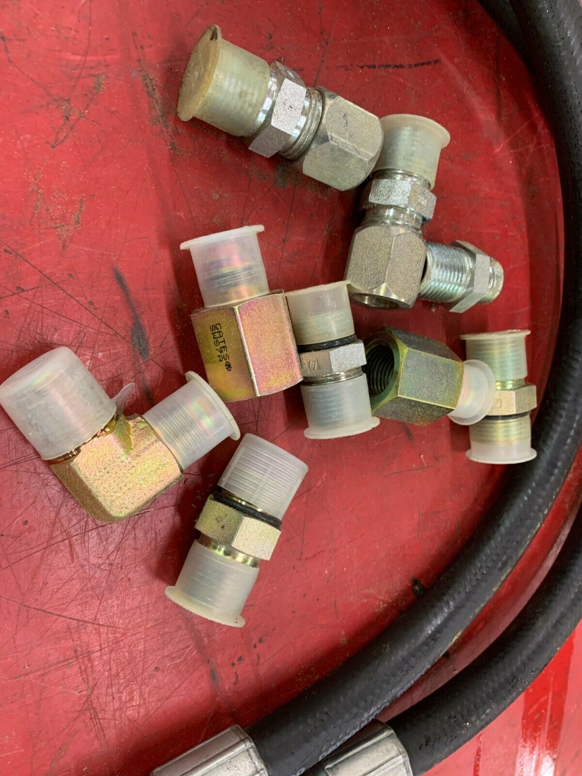 NEW GATES HYDRAULIC HOSE IO031709 Z21843 WITH FITTINGS USMSHA 2G-11C