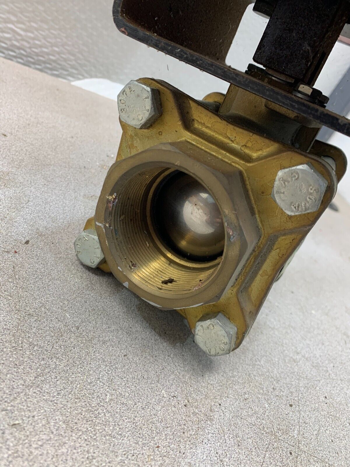 USED WATTS 2" BALL VALVE B-6800 WITH KF CONTROMATICS PAS 2200-4 DLS ACTUATOR