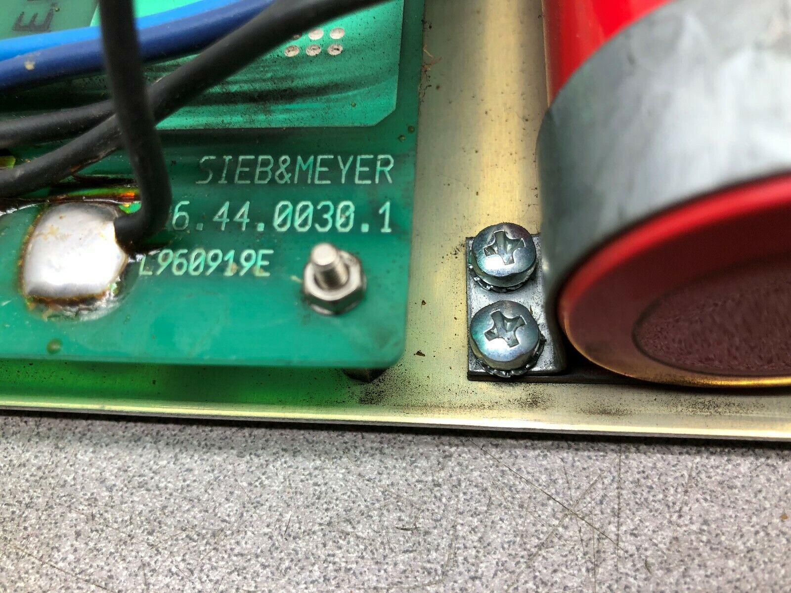 USED SIEB & MEYER CIRCUIT BOARD 26.44.0030.1