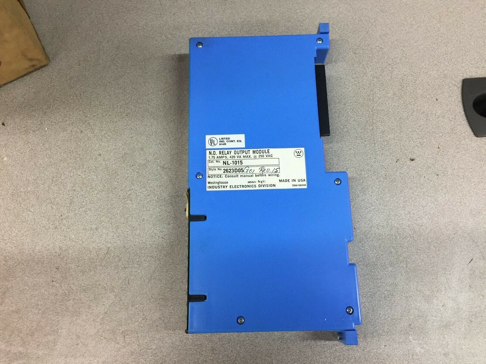 NEW IN BOX WESTINGHOUSE NUMA LOGIC 8PT RELAY OUTPUT MODULE NL-1015