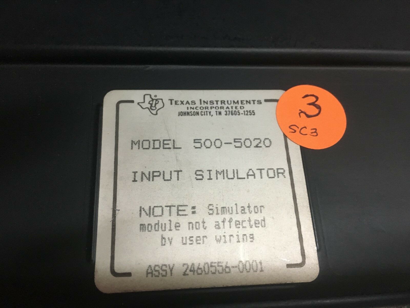USED TEXAS INSTRUMENTS INPUT SIMULATOR 500-5020