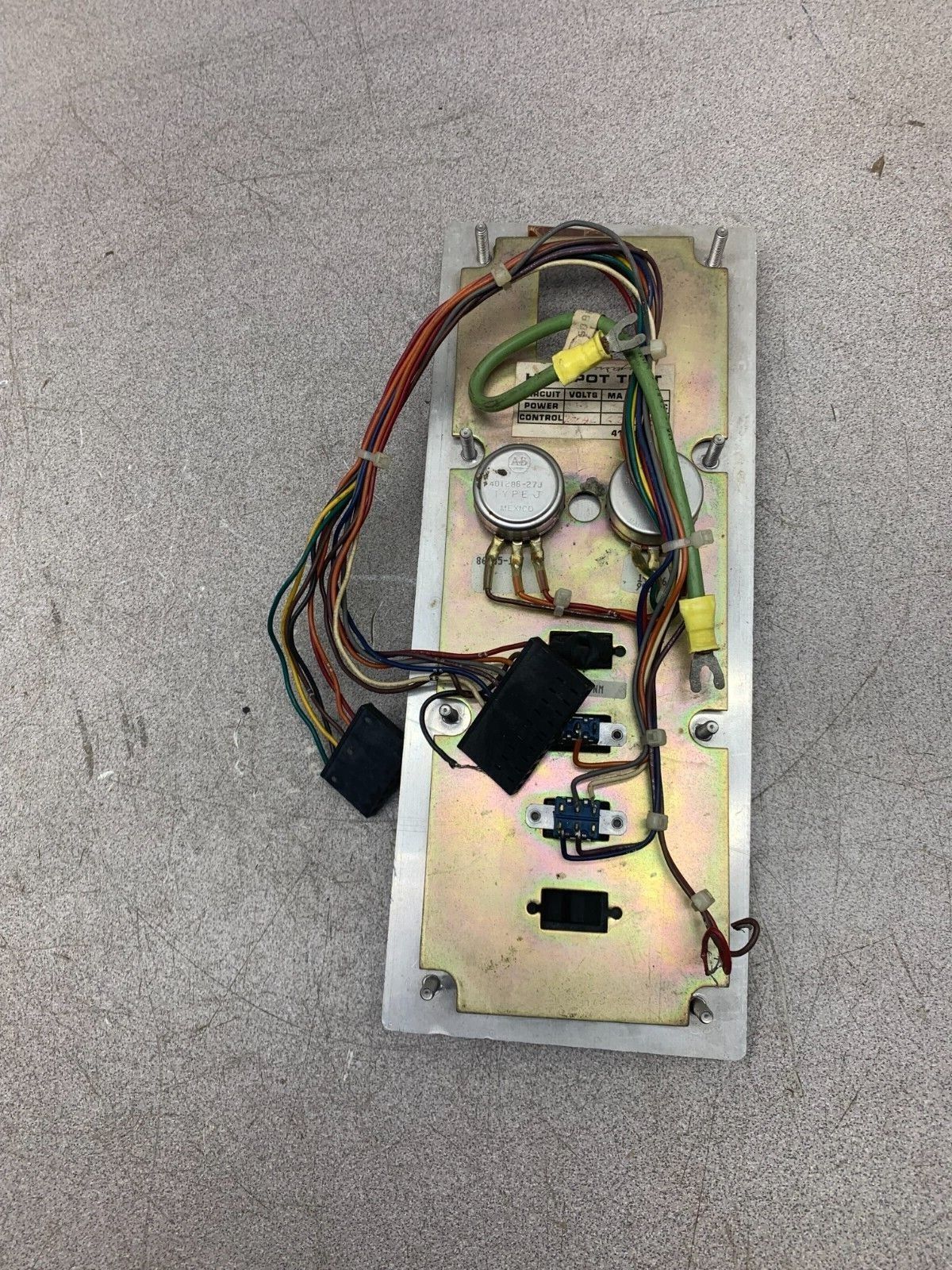 USED RELIANCE ELECTRIC 14C206 MINIPAK PLUS OPERATOR CONTROL STATION 86485-15Y