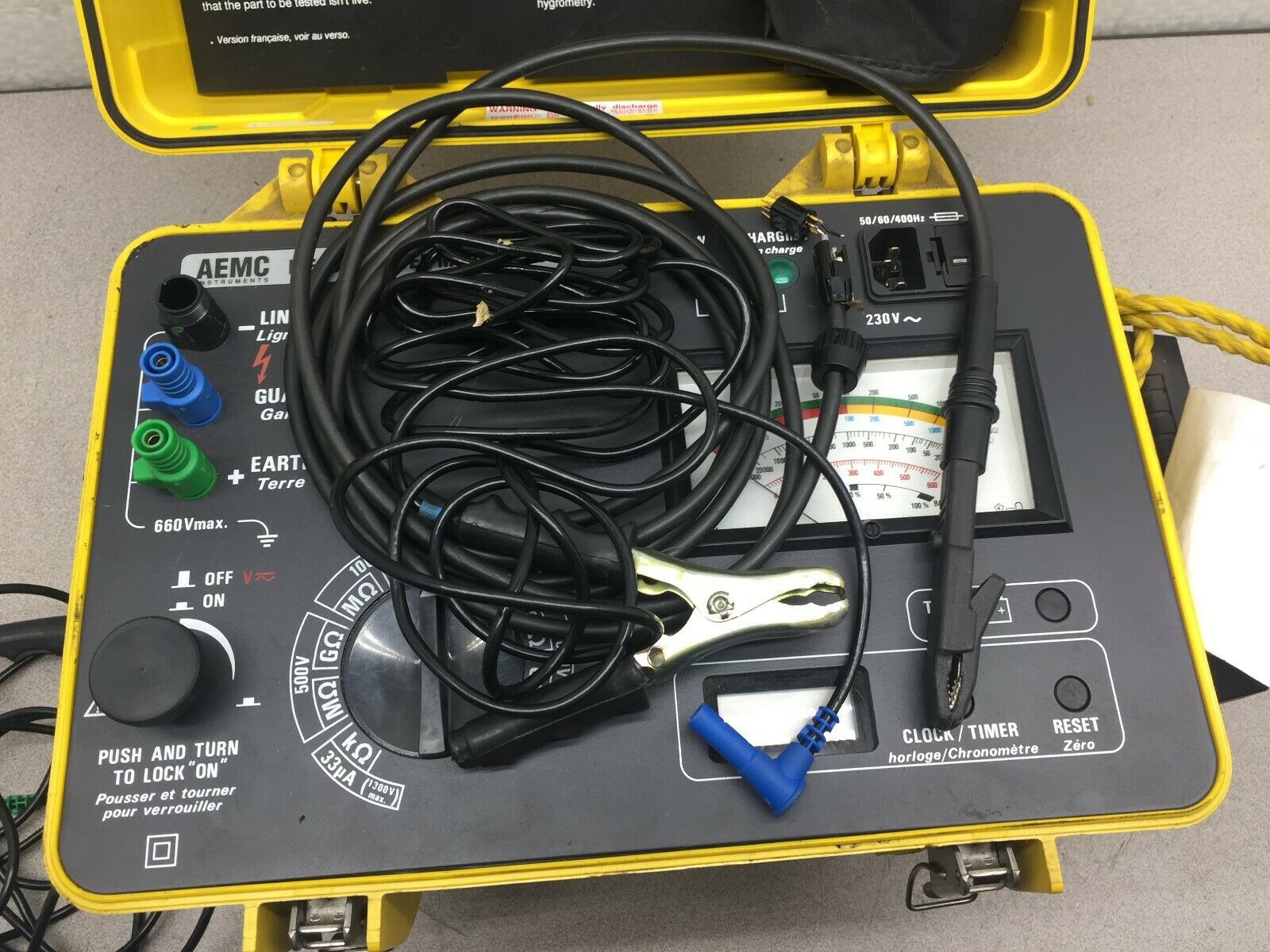 USED PARTS ONLY AEMC INSTRUMENTS CHAUVIN ARNOUX MEGOHMMETER MODEL 5110