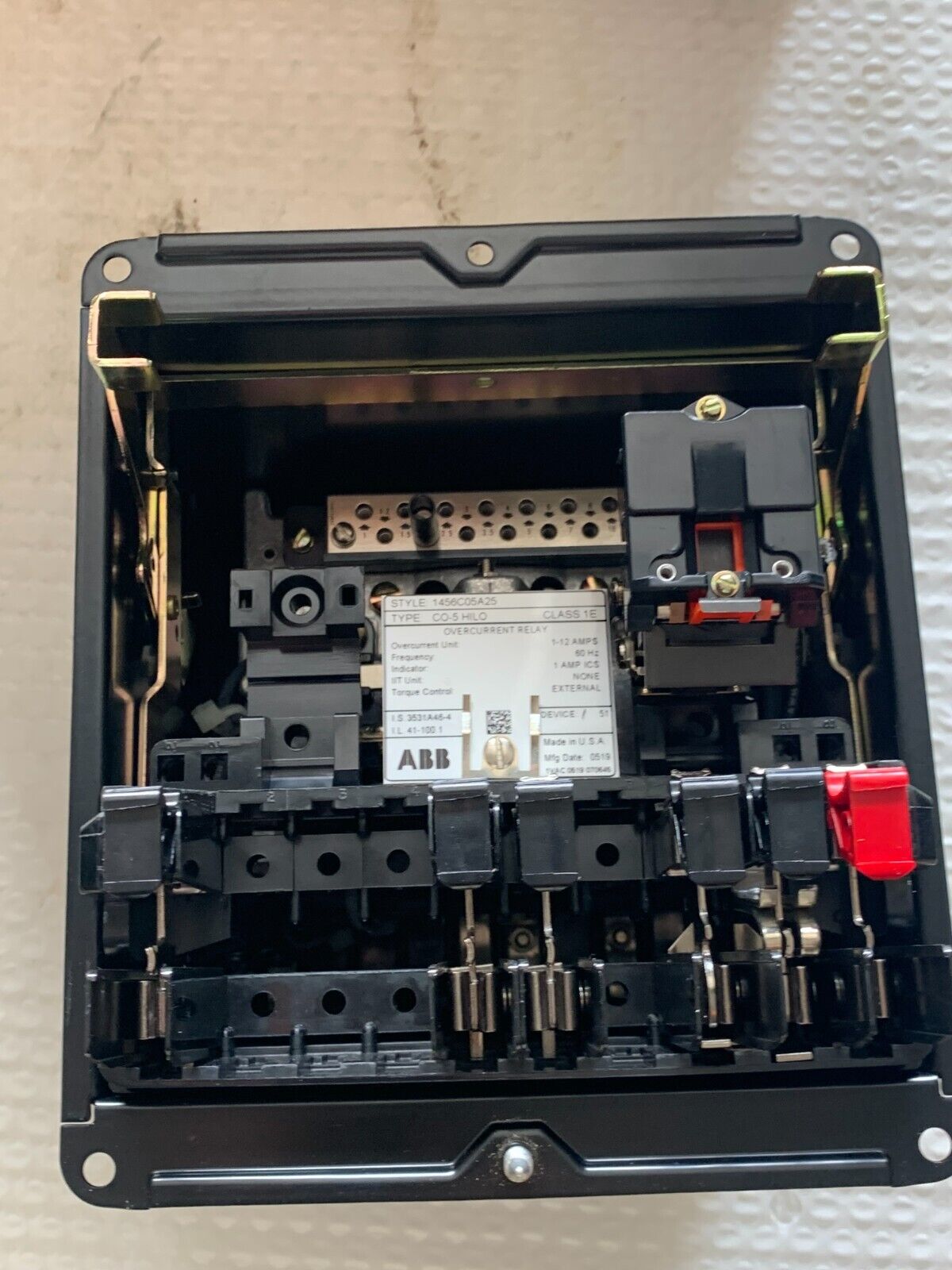 NEW IN BOX ABB TYPE CO-5 HILO CLASS 1E OVERCURRENT RELAY 1456C05A25