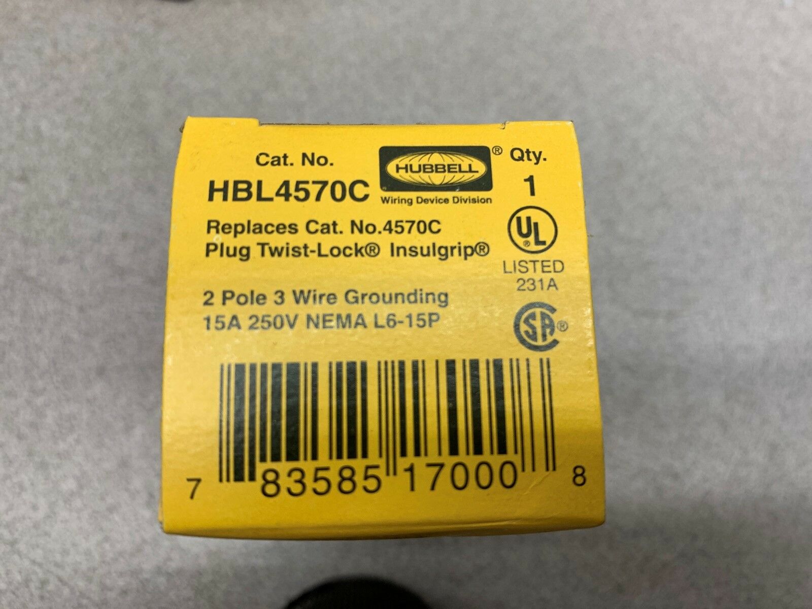 LOT OF 4 NEW IN BOX HUBBELL TWIST-LOCK HBL470C