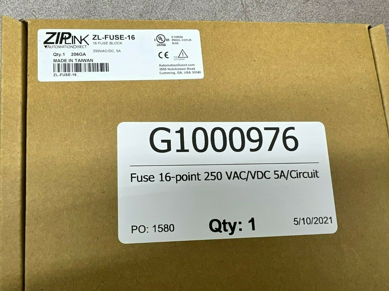 NEW IN BOX ZIPLINK 206GA FUSE BLOCK ZL-FUSE-16