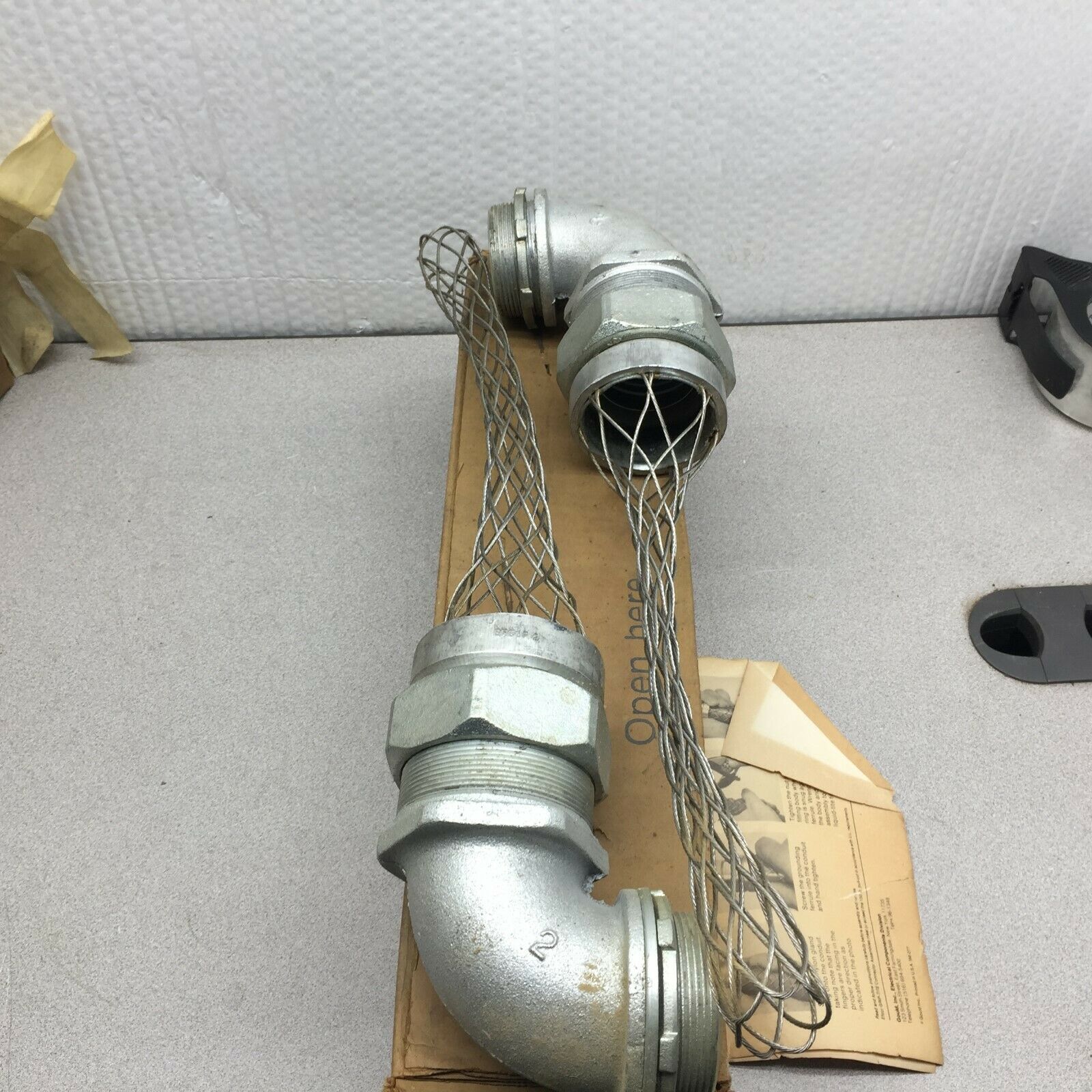 NEW IN BOX OF 2 GOULD 2" 90DEG GRIP-TITE CONNECTORS 12-200BGT