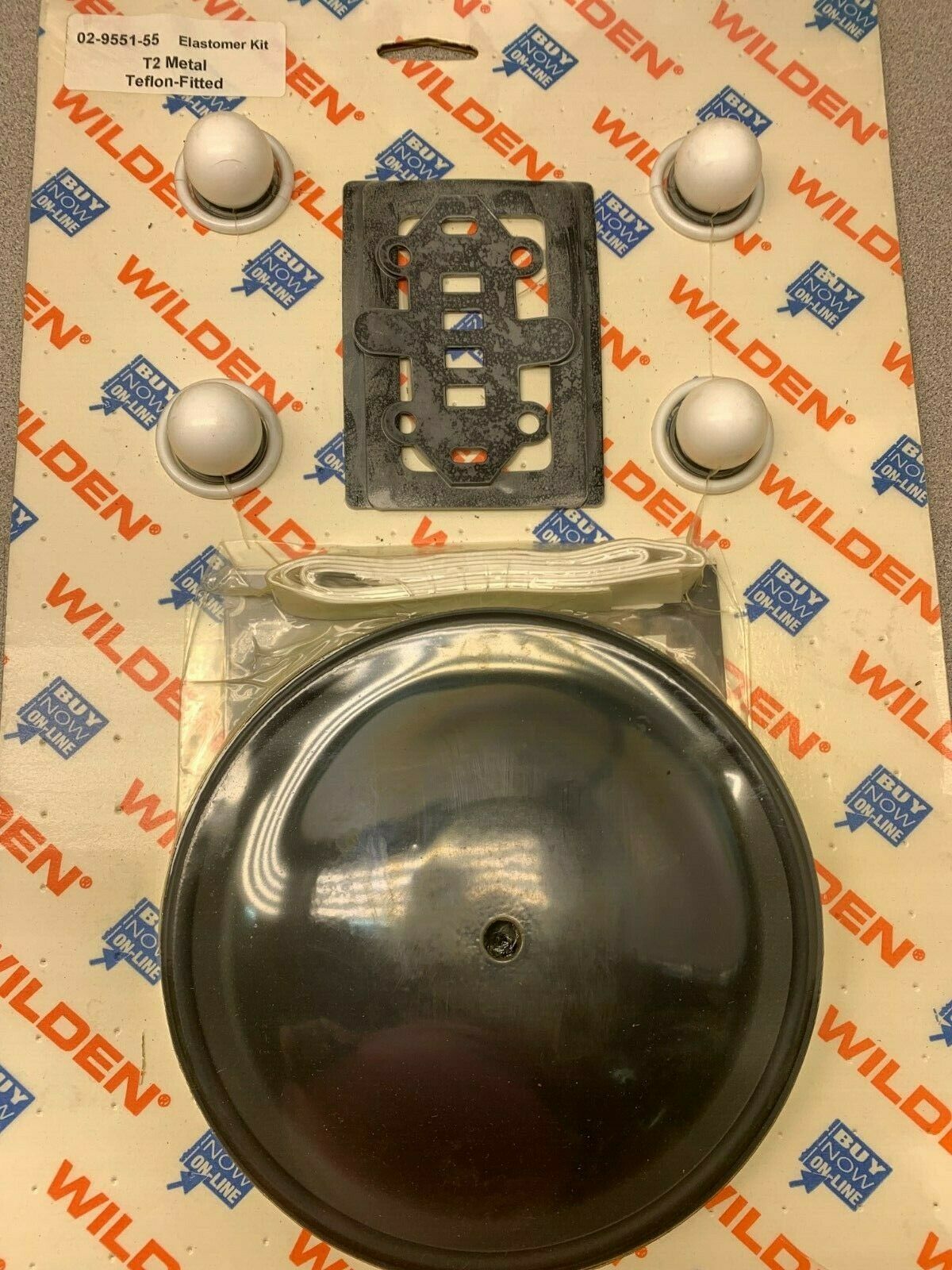 NEW WILDEN PUMP REPAIR ELASTOMER KIT T2 METAL TEFLON-FITTED 02-9551-55