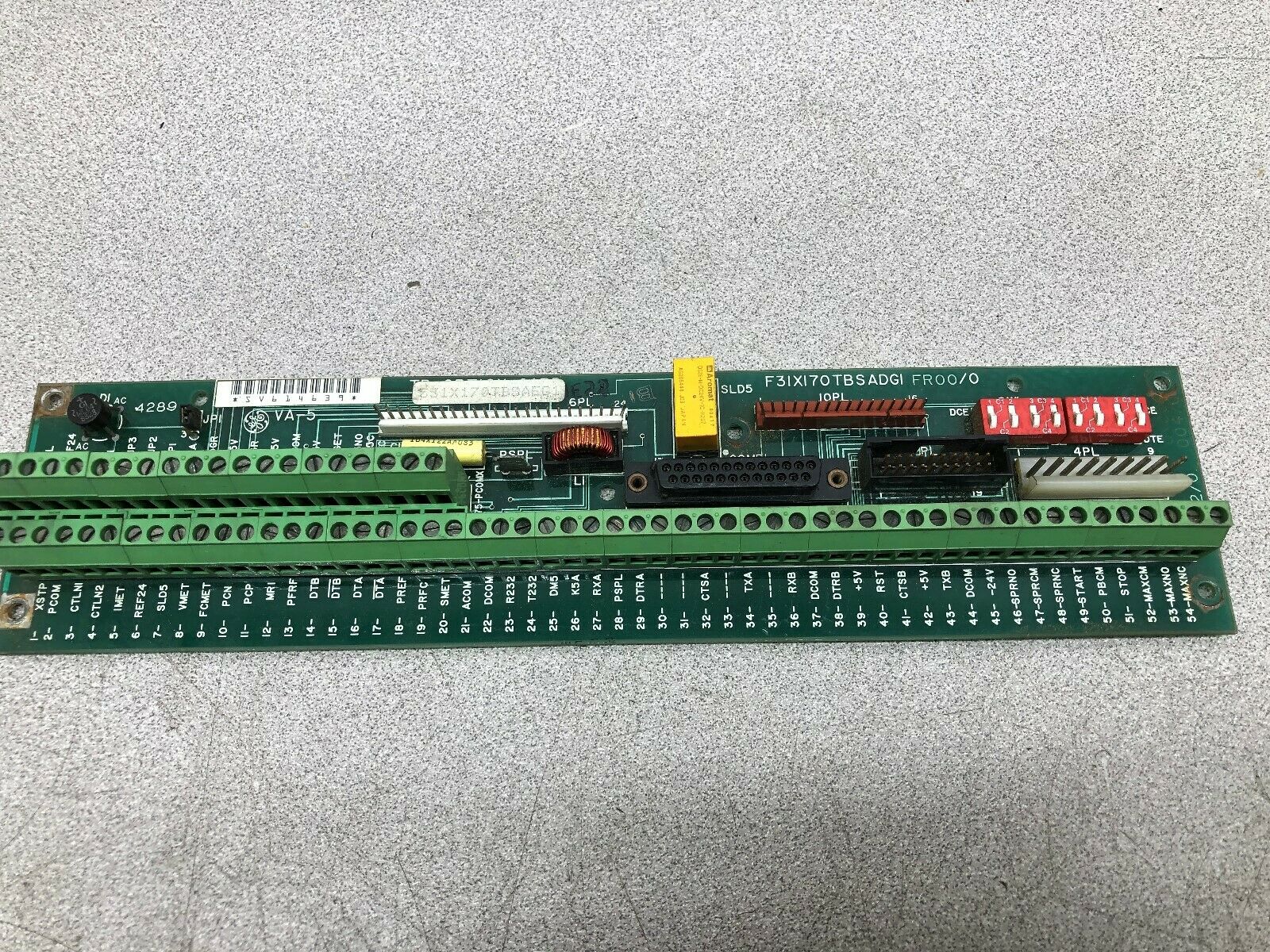 USED GE TERMINAL BOARD 531X170TBSAEG1