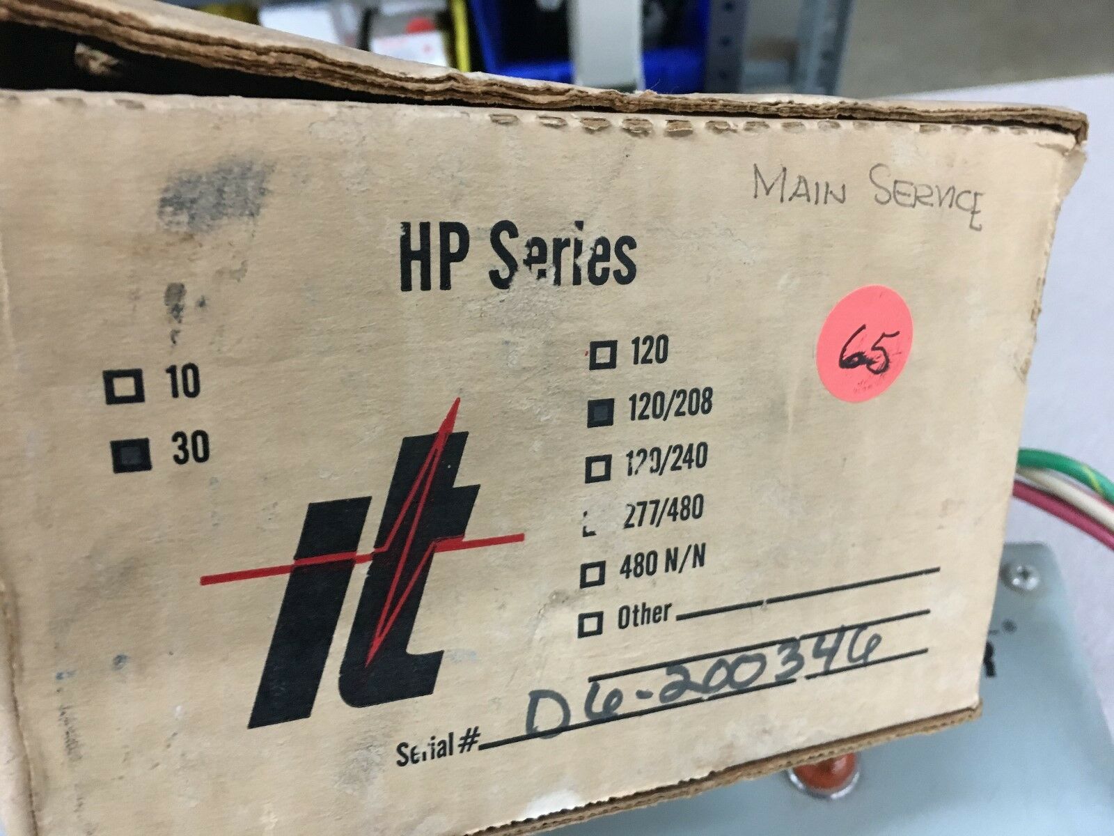 NEW THE IT PROTECTOR ZD06-001 TRANSIENT VOLTAGE SURGE SUPPRESSOR HP-3Y 120/208