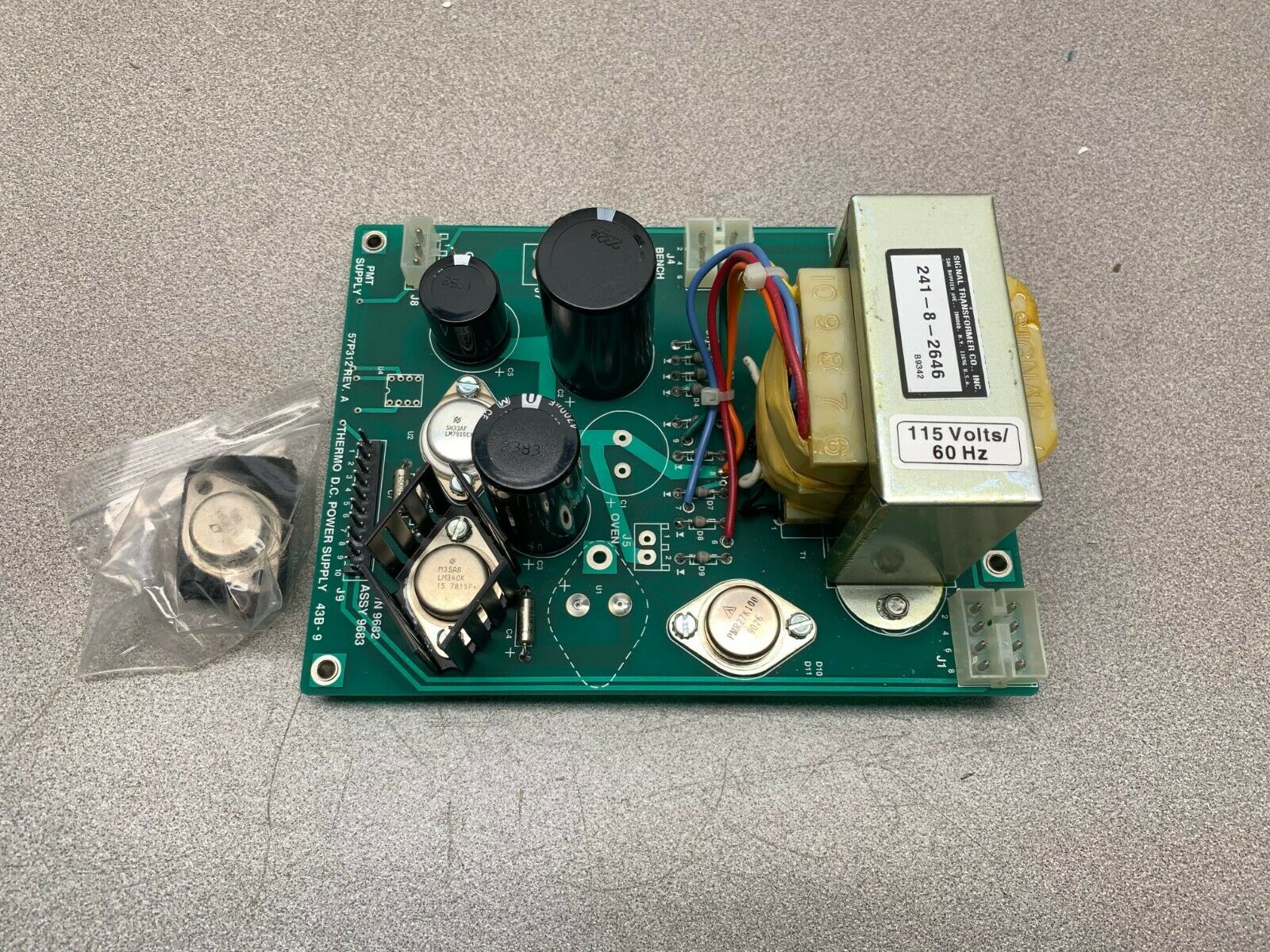 NEW NO BOX THERMO DC POWER SUPPLY 57P312 ASSEMBLY 9683 P/N 9682