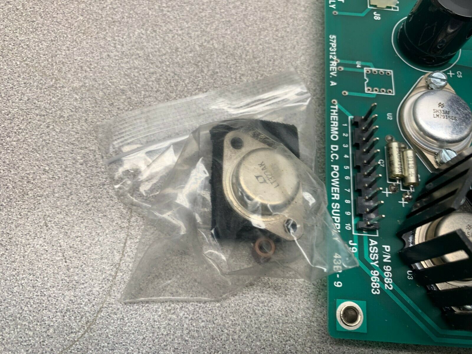 NEW NO BOX THERMO DC POWER SUPPLY 57P312 ASSEMBLY 9683 P/N 9682