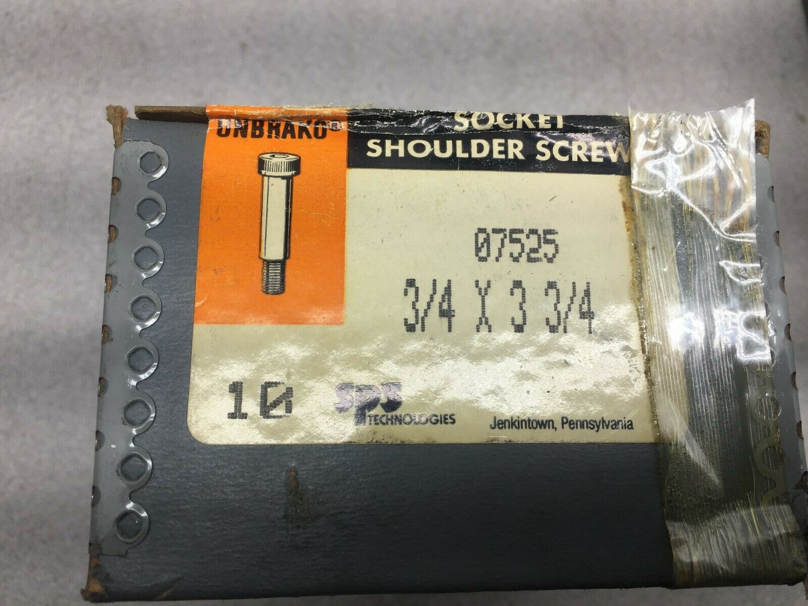 NEW IN BOX OF 10 SPS TECHNOLOGIES 3/4 X 3 3/4 SOCKET SHOULDER SCREW 07525 / A951
