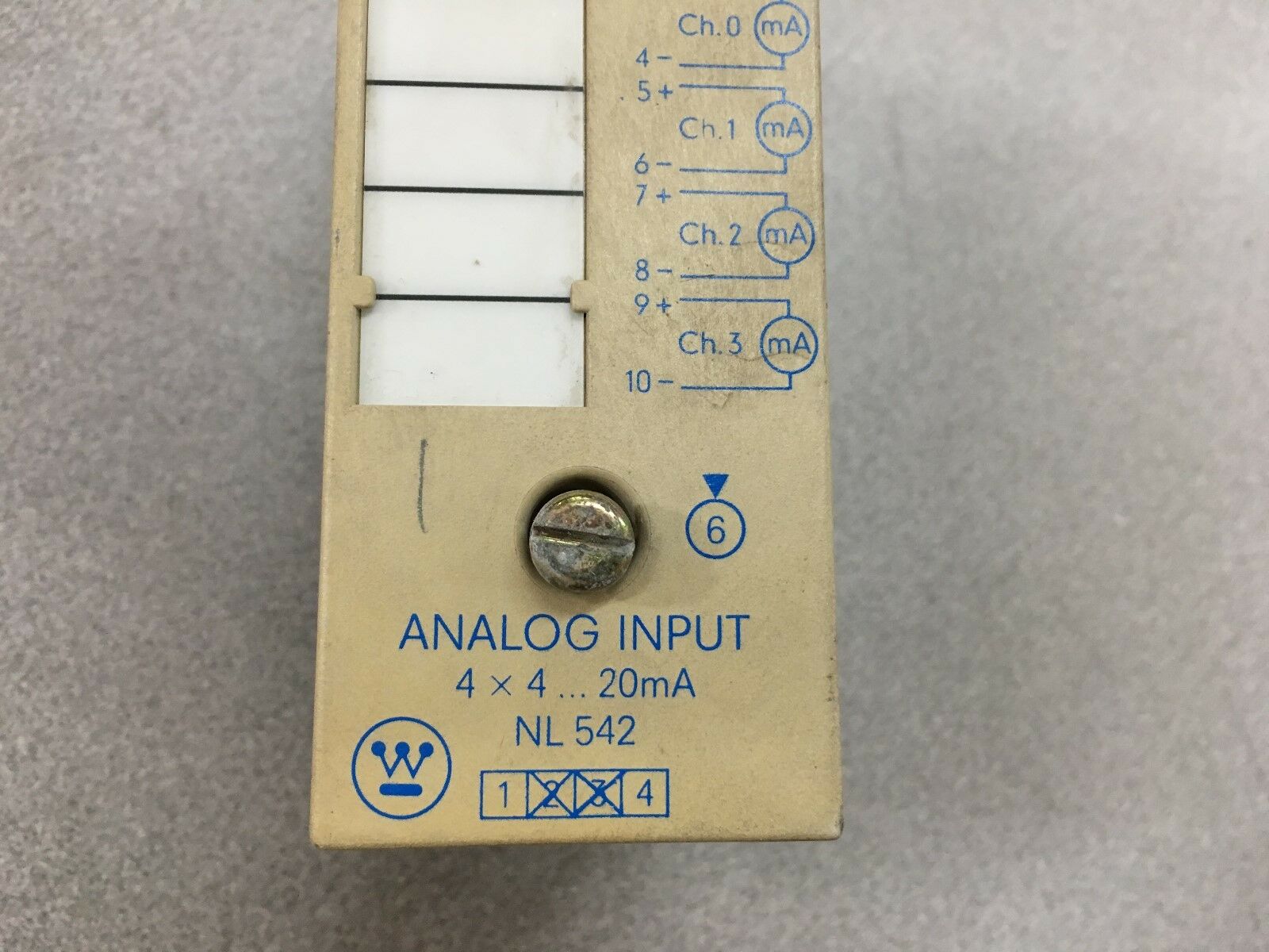 USED WESTINGHOUSE ANALOG INPUT MODULE NL-542