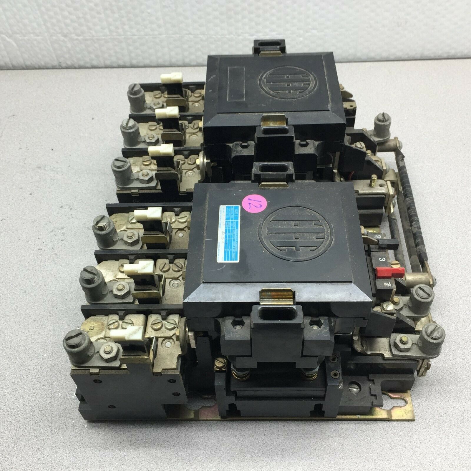 USED ITE SIZE 3 220VAC COILS 3POLE 600VAC 50HP DOUBLE STARTERS A15E22