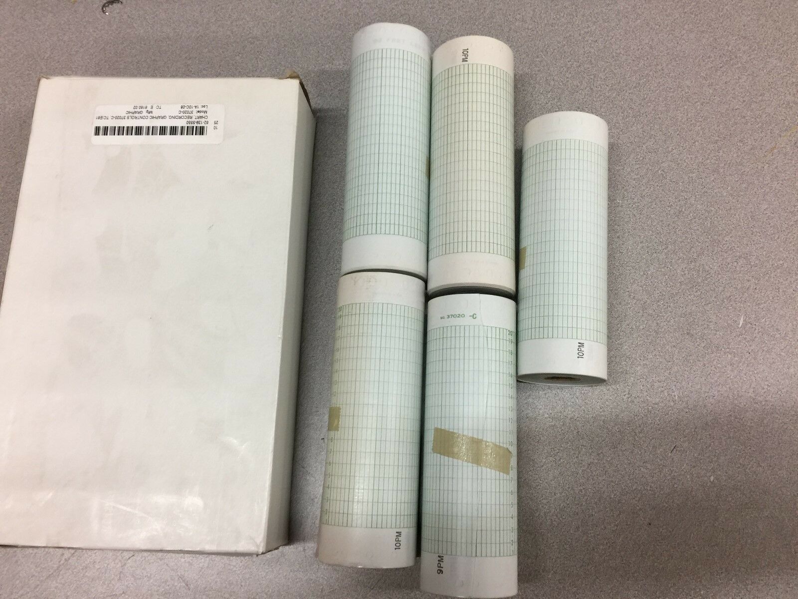 NEW IN BOX OF 5 GRAPHIC CONTROLS CHART READER ROLLS 37020-C