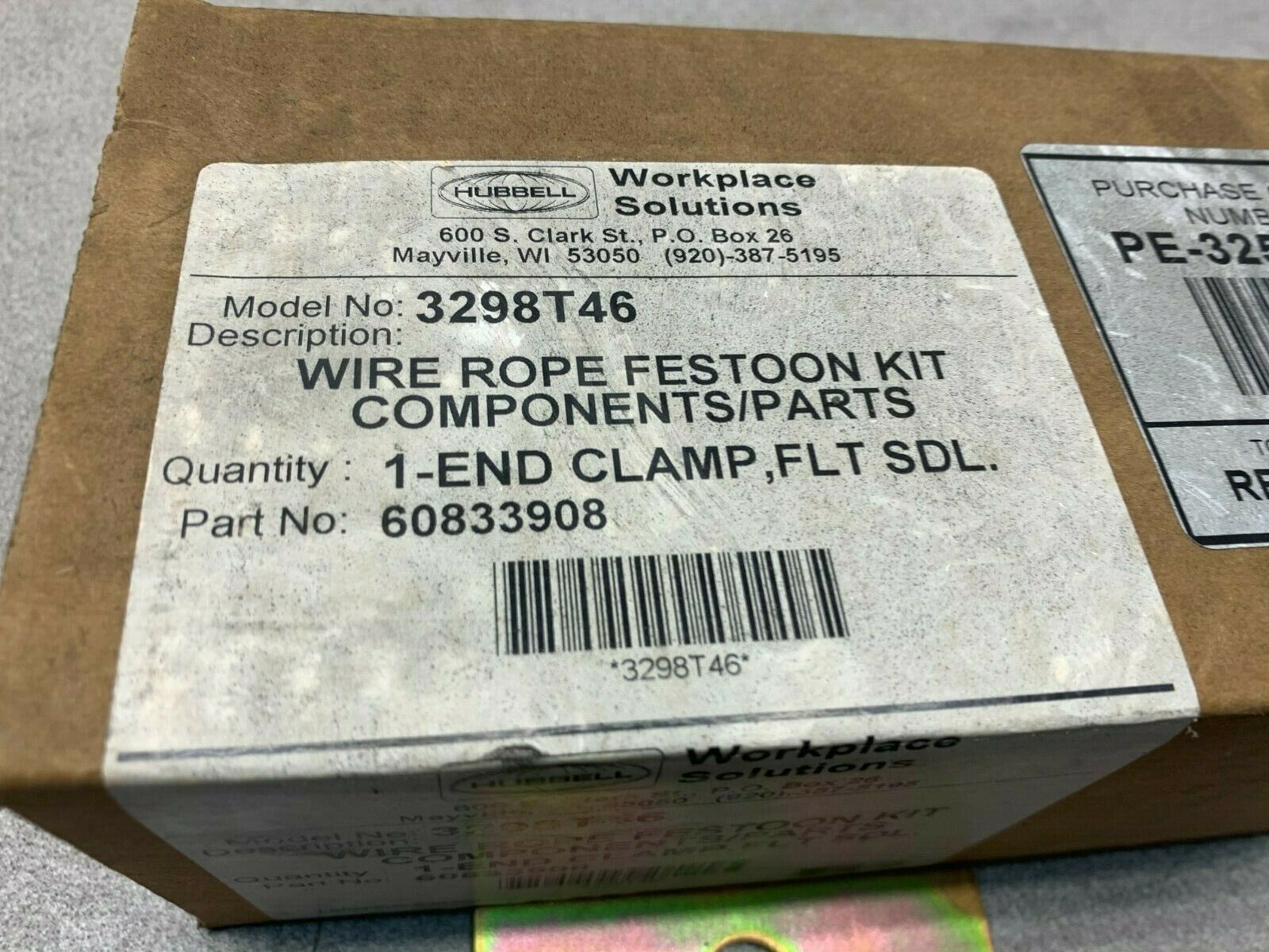 NEW IN BOX HUBBELL 3298T46 WIRE ROPE FESTOON KIT PE-32594650