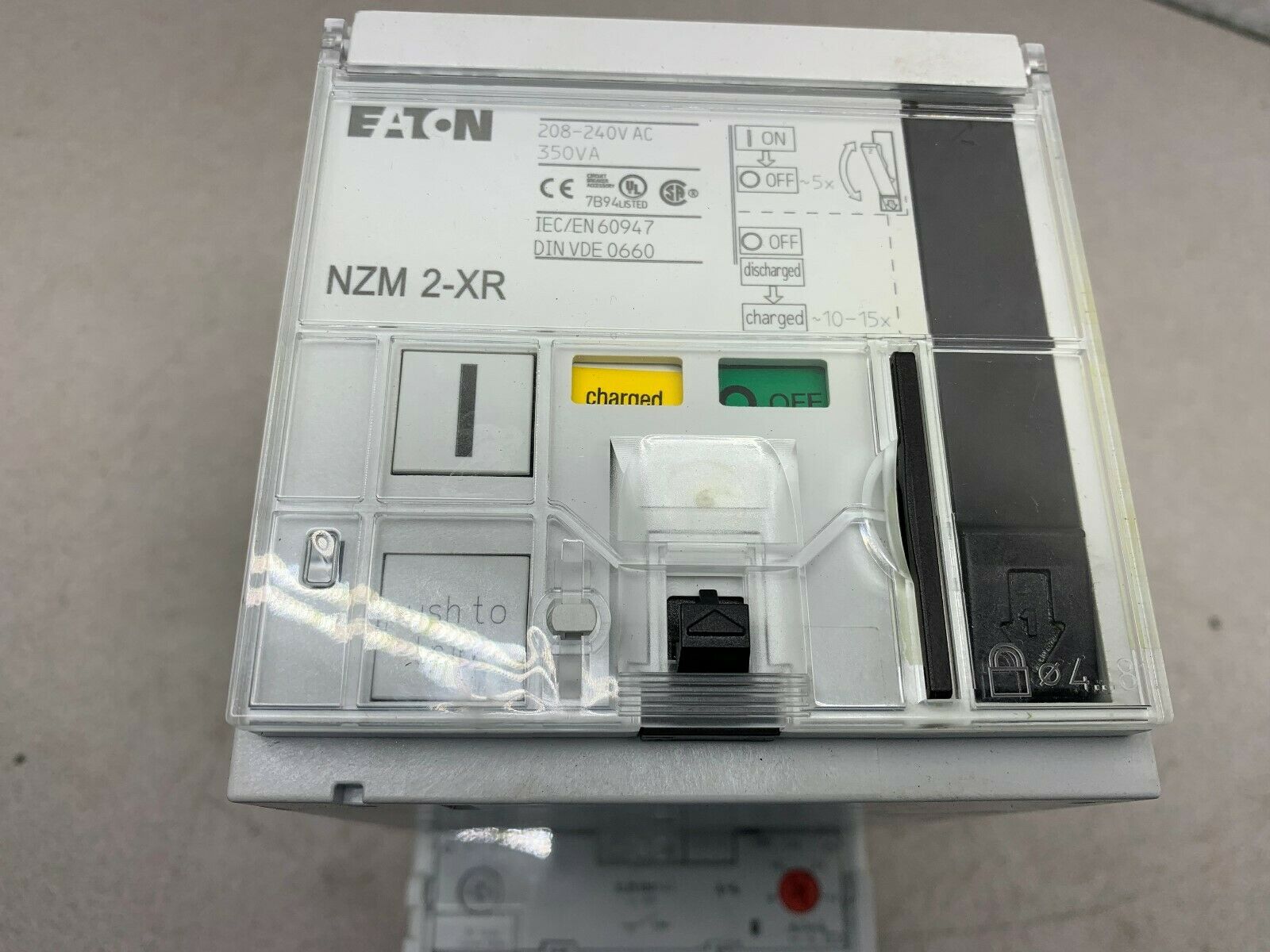 NEW EATON MOELLER 80AMP BREAKER WITH SYNCHRONIZED REMOTE OPERATOR NZM 2-XR