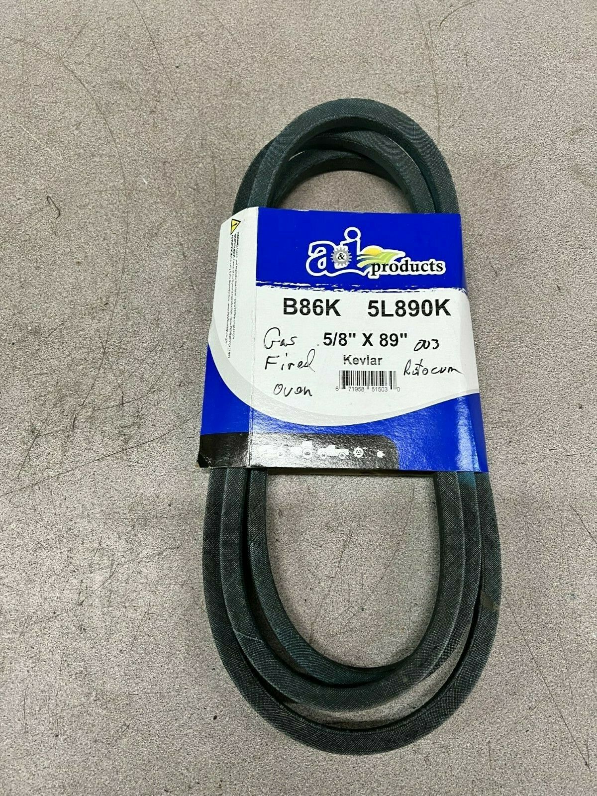 NEW NO BOX AI PRODUCTS BELT 5L890K B86K