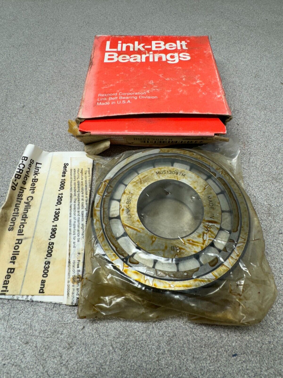 NEW IN BOX LINK BELT ROLLER BEARING MUS1309TM
