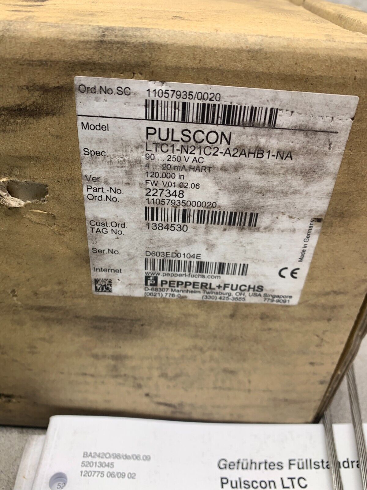 NEW IN BOX PEPPERL+FUCHS TRANSMITTER LTC1-N21C2-A2AHB1-NA