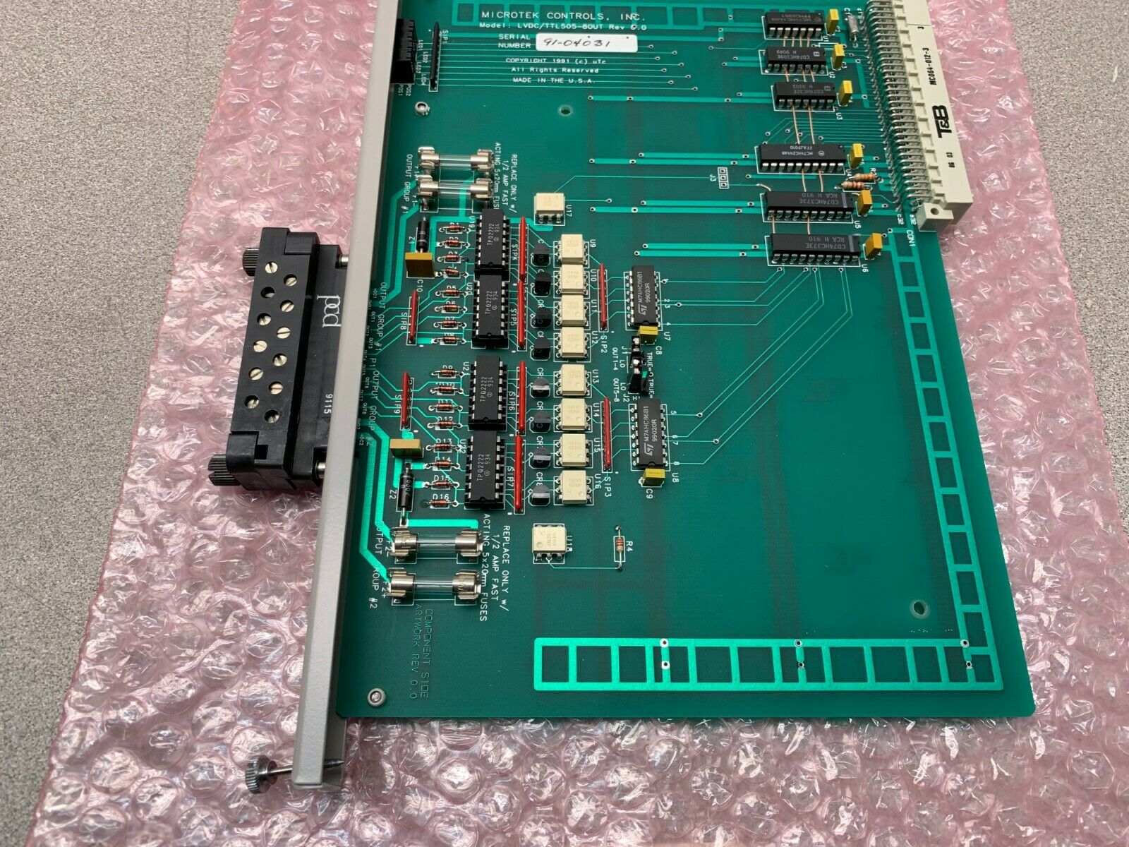 NEW NO BOX MICROTEK CONTROLS LVDC/TTL OUTPUT MODULE LVDC/TTL505-80UT